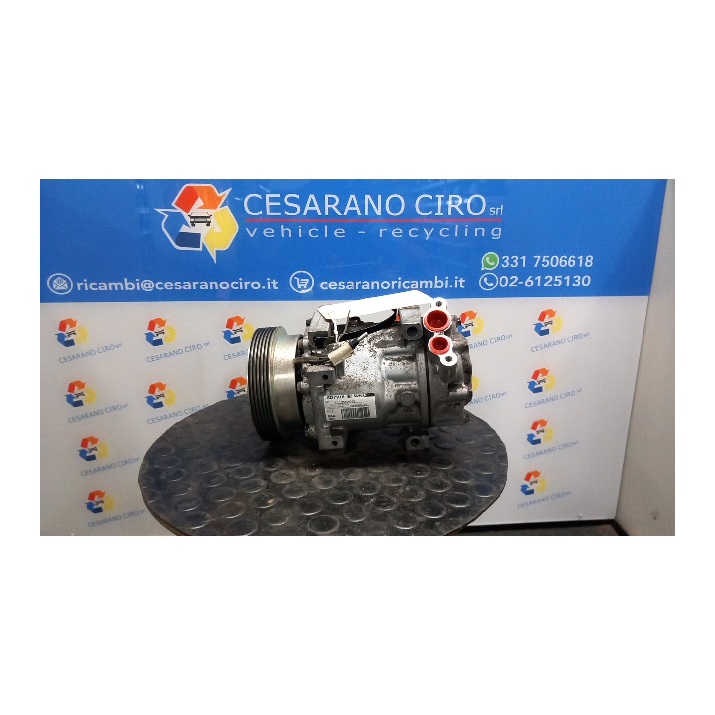 COMPRESSORE A/C 049 DACIA SANDERO (07/08-04/13) K7JA7 8200866441