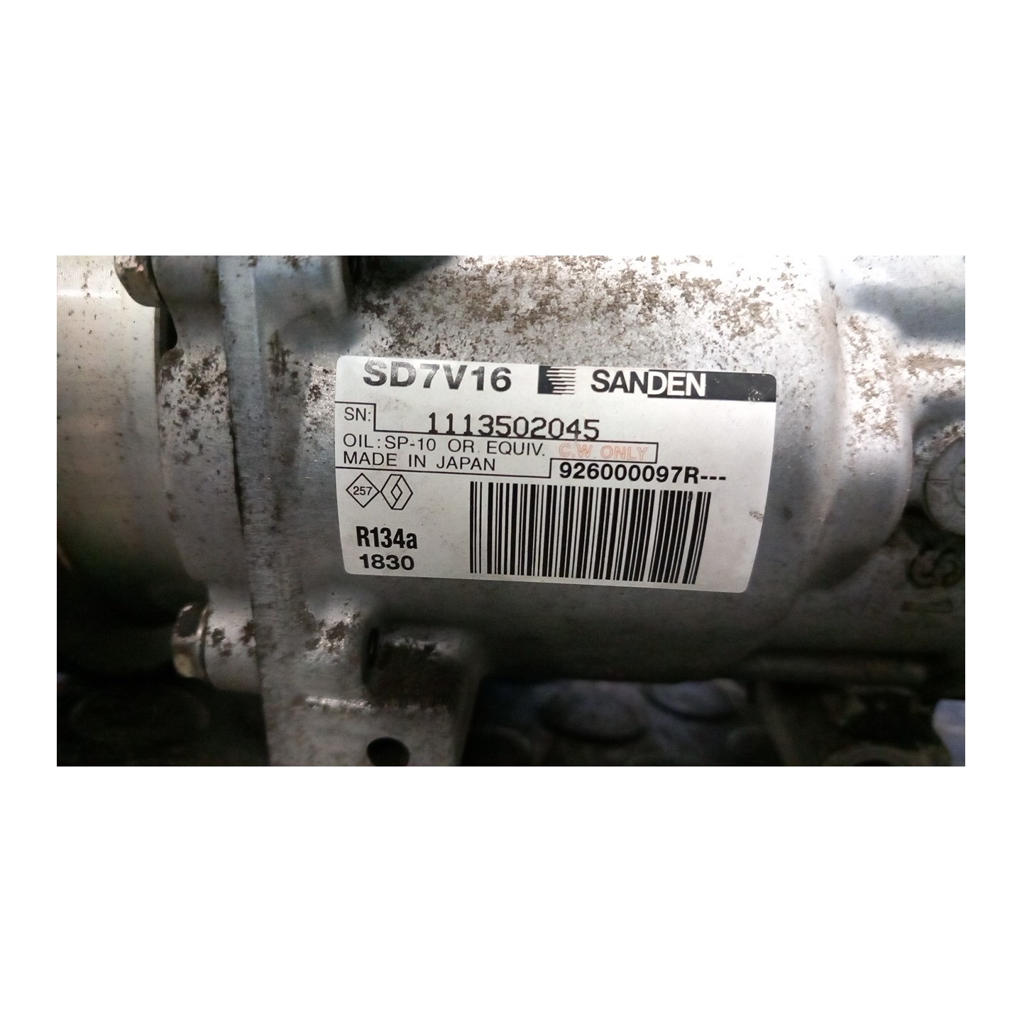 COMPRESSORE A/C 049 DACIA SANDERO (07/08-04/13) K7JA7 8200866441