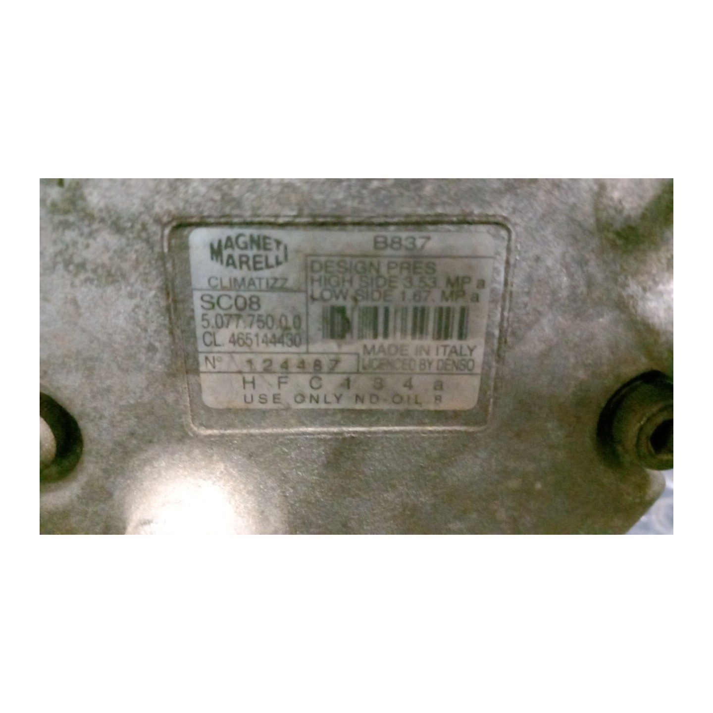 COMPRESSORE A/C 007 LANCIA Y (01/96-10/00) 840A3000 NB0576010017001