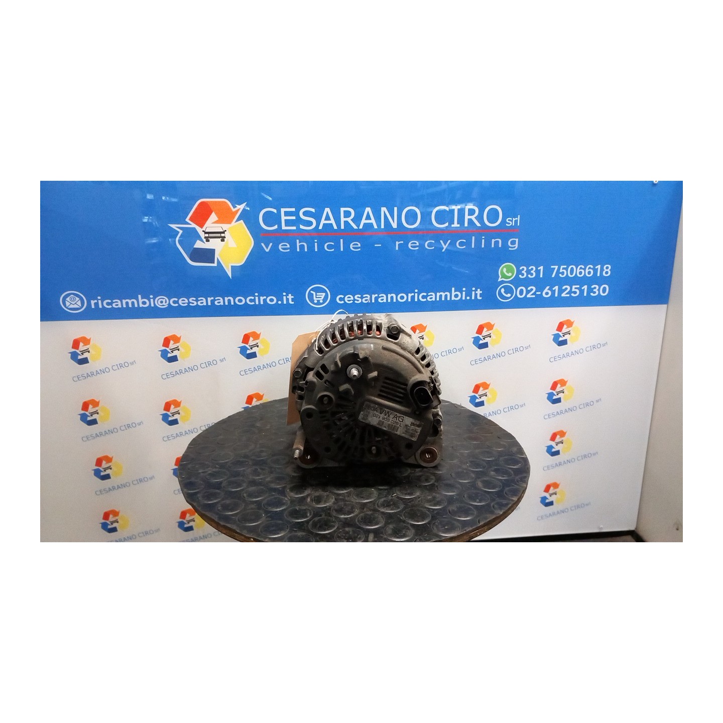 ALTERNATORE BOSCH ROTAZ. 180A 070 VOLKSWAGEN PASSAT (3C) (02/05-12/10) BMP 03G903023X