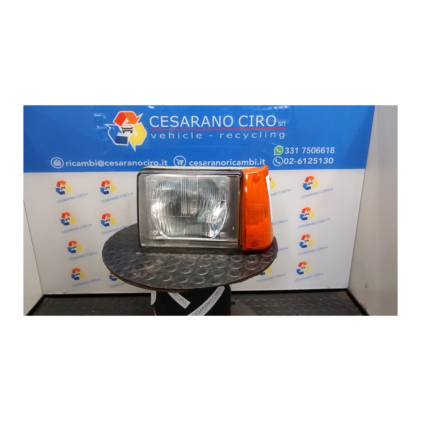 PROIETTORE CARELLO SX. 131 FIAT PANDA 1A SERIE (03/92-03/04) 187A1000 46421729