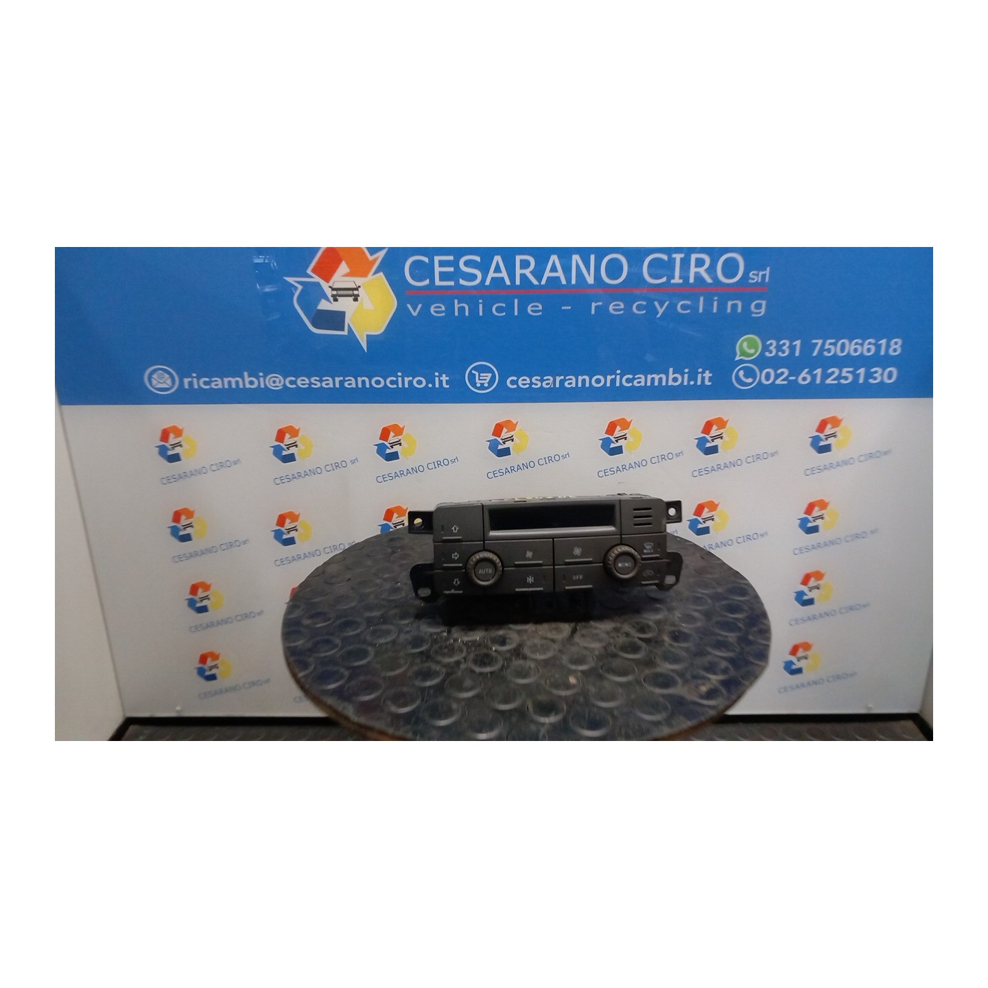 BLOCCO COMANDO CLIMATIZZAZIONE C/A/C AUT. 004 FIAT PUNTO (2U) (07/03-01/07) 843A1000 735340630