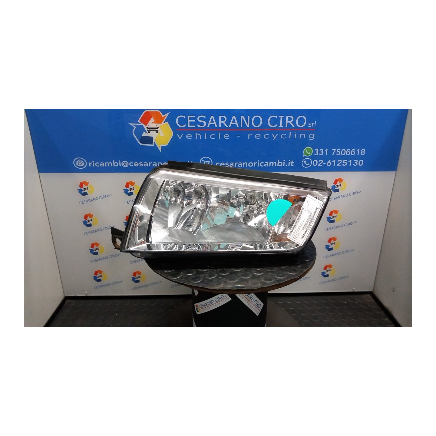 PROIETTORE SX. 061 SKODA FABIA (6Y) (01/00-11/07) BKY 6Y1941015R