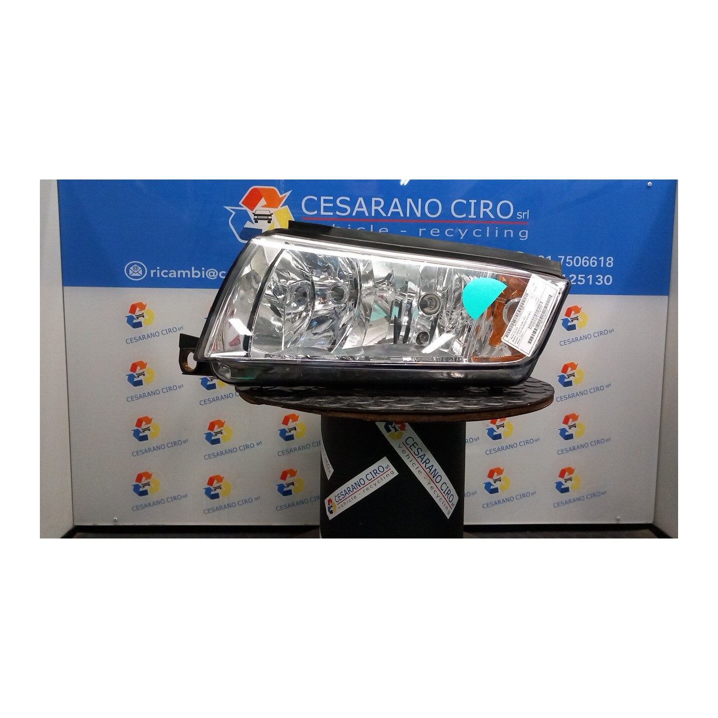 PROIETTORE SX. 061 SKODA FABIA (6Y) (01/00-11/07) BKY 6Y1941015R