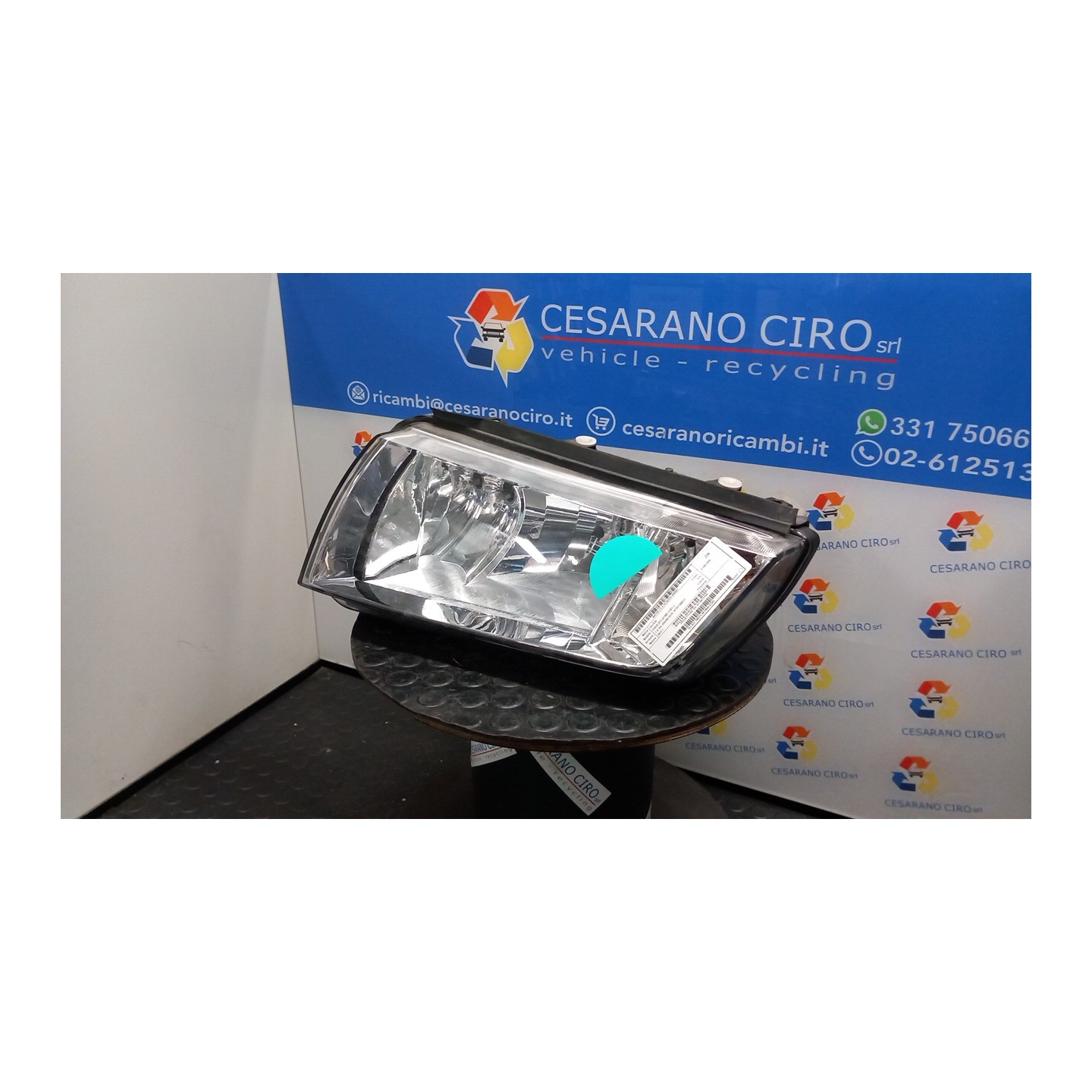 PROIETTORE SX. 061 SKODA FABIA (6Y) (01/00-11/07) BKY 6Y1941015R