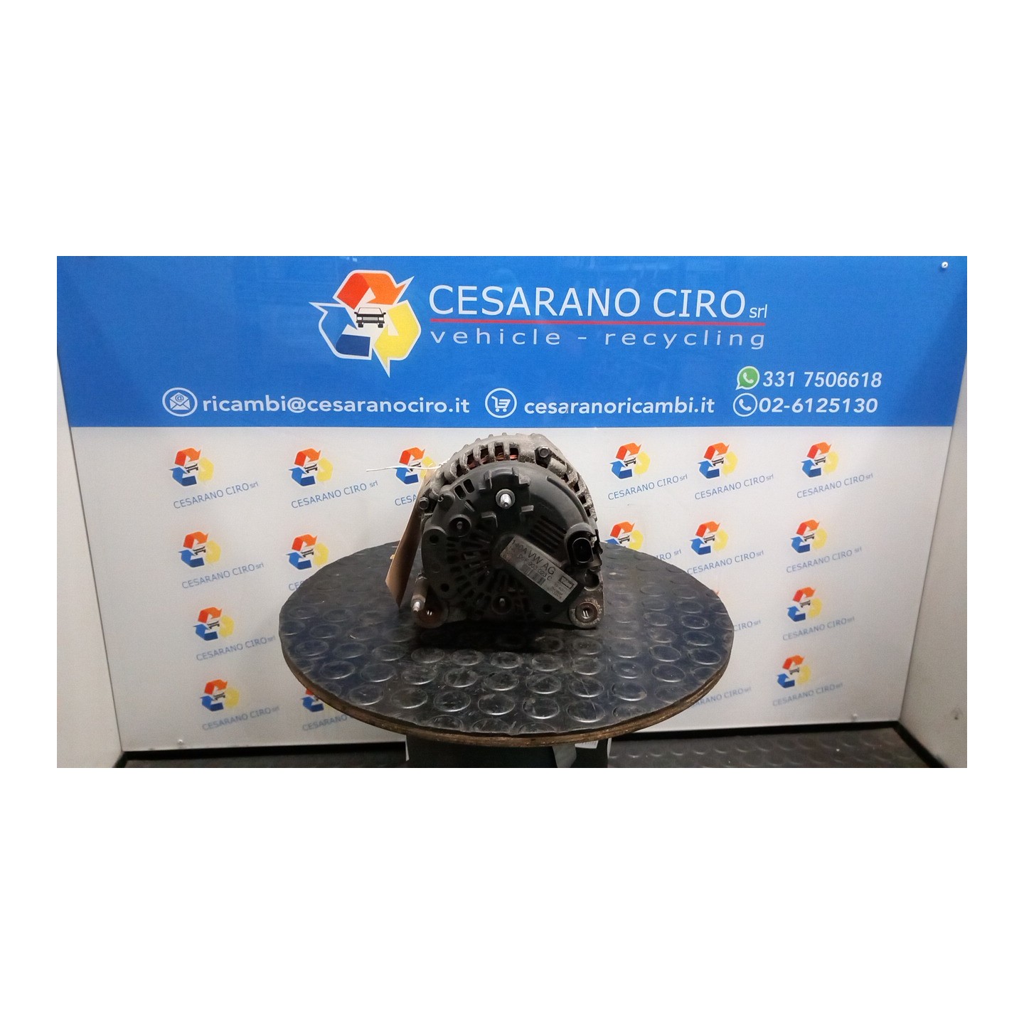 ALTERNATORE 140AMP BOSCH ROTAZ. 099 VOLKSWAGEN GOLF (1K) (10/03-12/09) BSE 06F903023FX