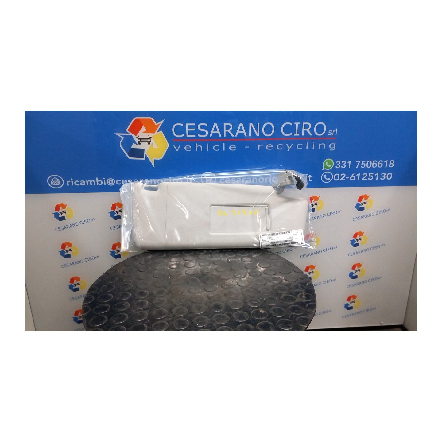 ALETTA PARASOLE PARABREZZA GRIGIO DX. 015 VOLKSWAGEN TOURAN (1T) (02/03-11/10) BSE 1T0857552F2F4