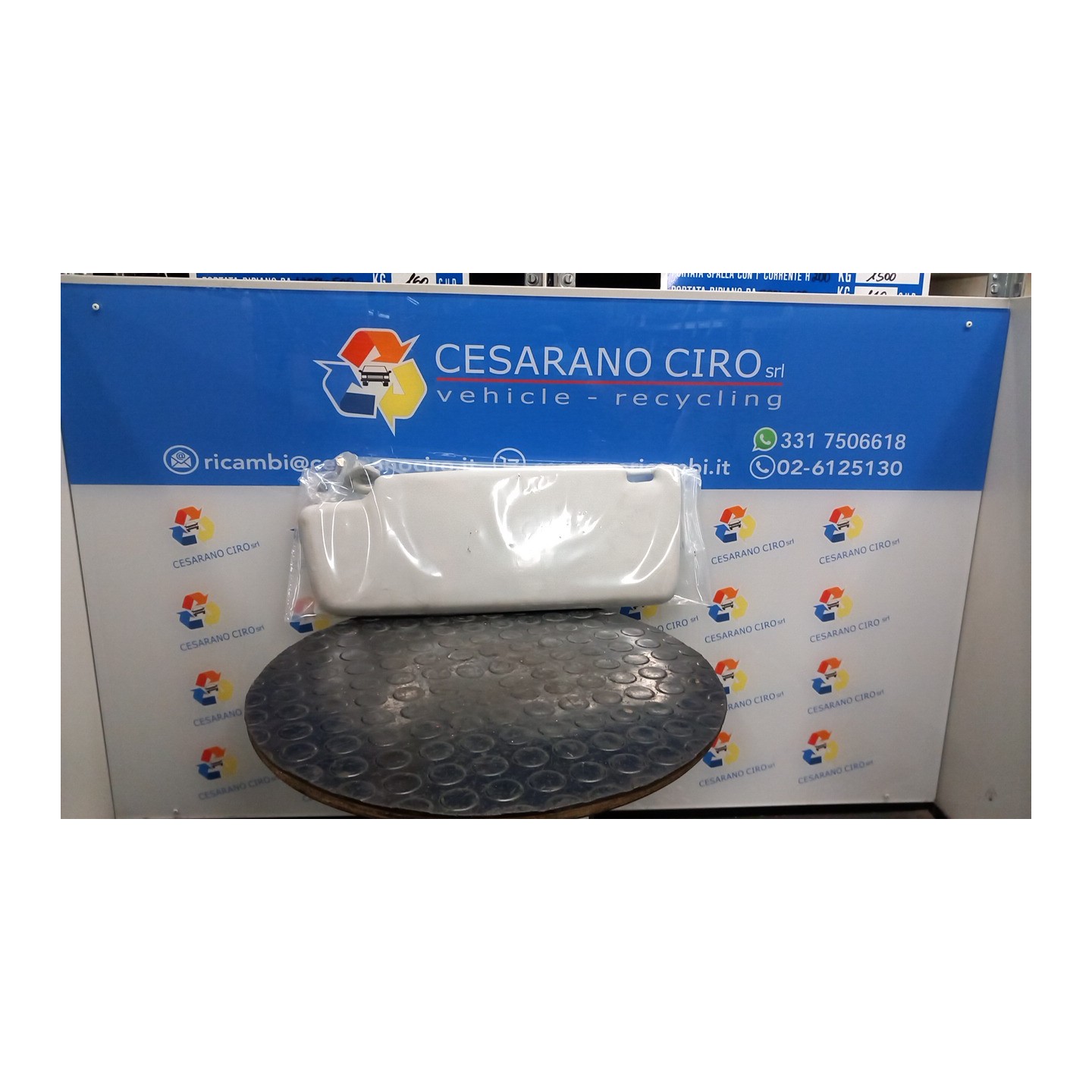 ALETTA PARASOLE PARABREZZA GRIGIO DX. 015 VOLKSWAGEN TOURAN (1T) (02/03-11/10) BSE 1T0857552F2F4