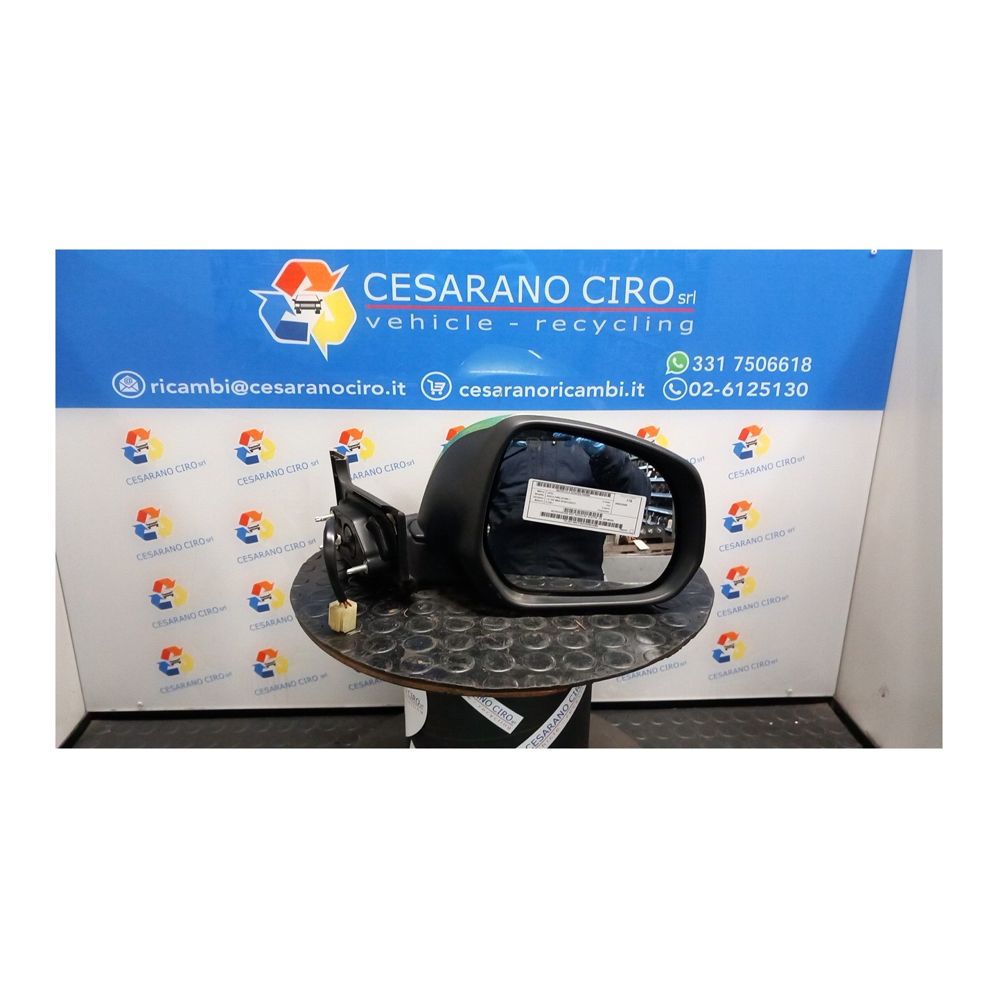 RETROVISORE EST. REGOLAZ. ELETTR. DX. 006 OPEL AGILA (H08) (01/08-) K12B 93196282
