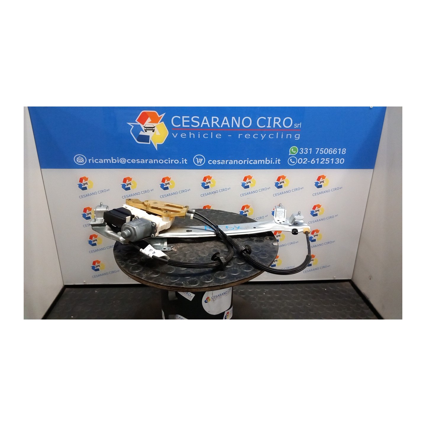 ALZACRISTALLO PORTA POST. DX. 075 RENAULT MEGANE 3A SERIE (02/12-09/14) K9KA6 827200008R