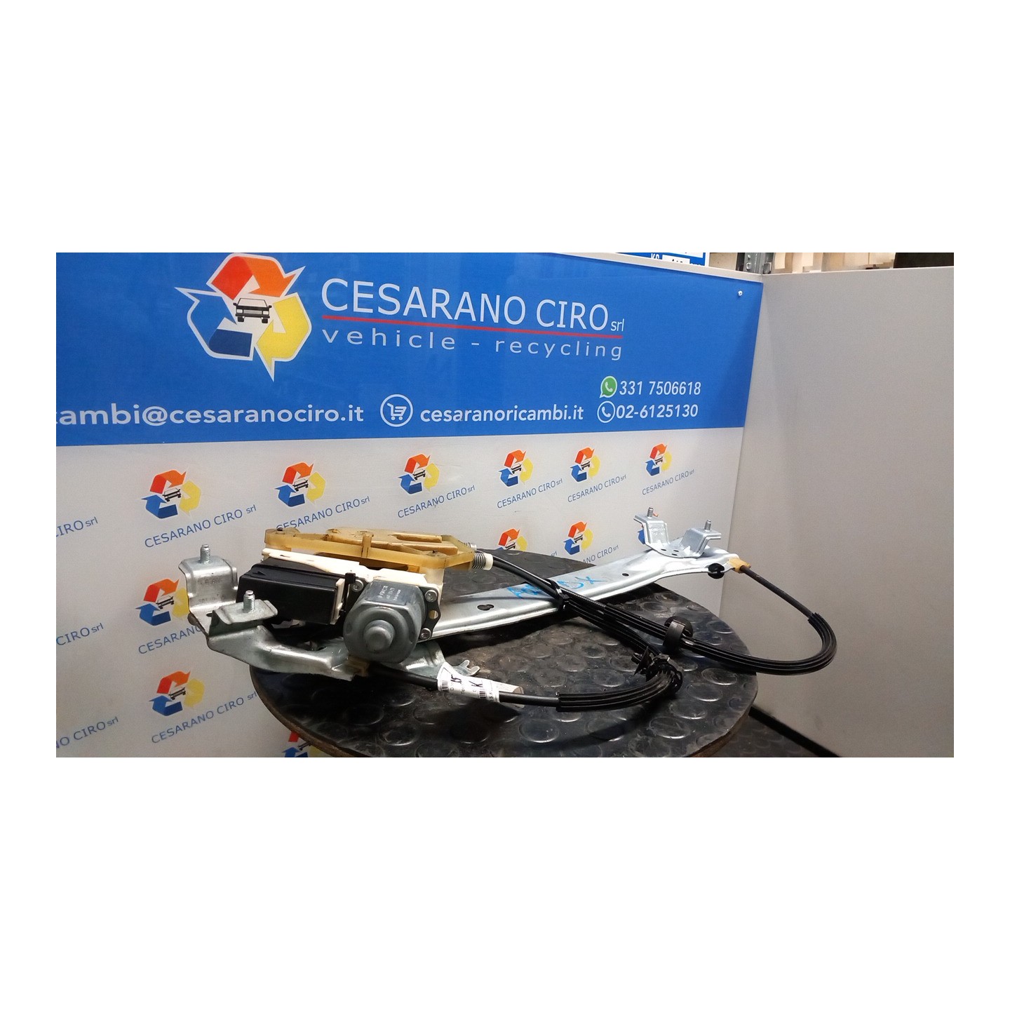 ALZACRISTALLO PORTA POST. DX. 075 RENAULT MEGANE 3A SERIE (02/12-09/14) K9KA6 827200008R