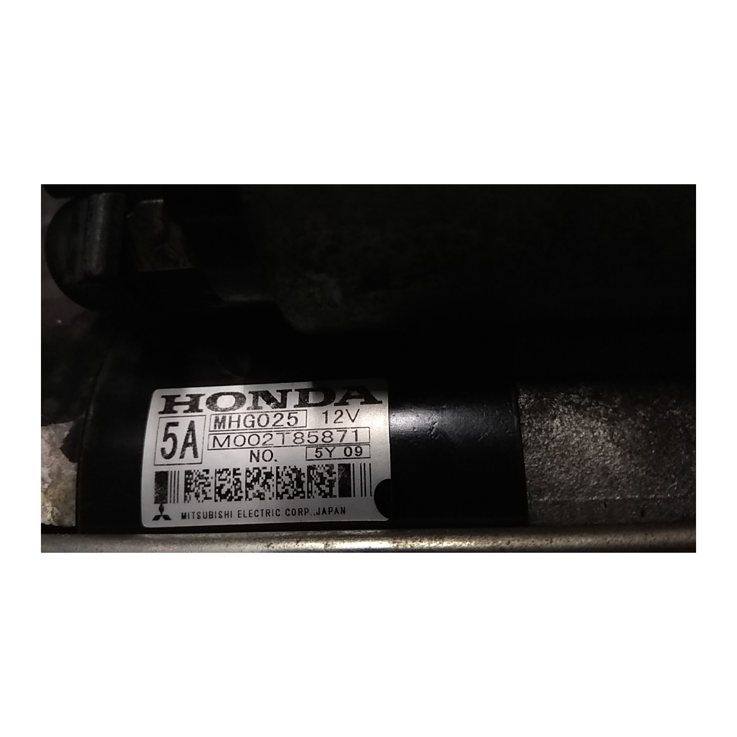 MOTORINO AVVIAMENTO MITSUBISHI 063 HONDA CIVIC 8A SERIE (12/05-) N22A2 31200RSRE01