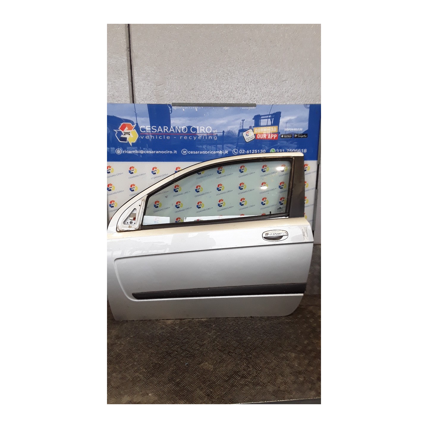 PORTA ANT. SX. 148 CHEVROLET (DAEWOO) AVEO (T250) (06/08-11/12) B12D1 96897363