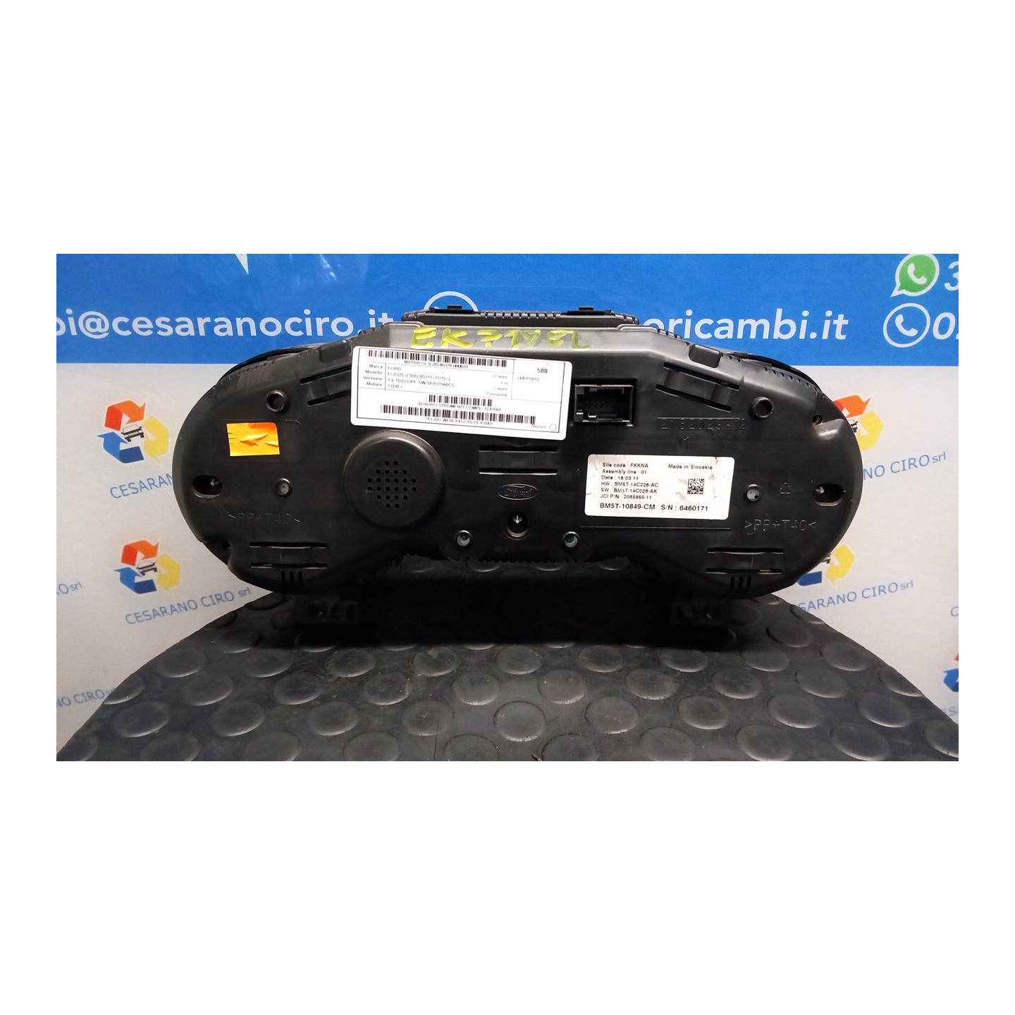 QUADRO STRUMENTI COMPL. 031 FORD FOCUS (CB8) (02/11-11/15-) T1DB 1741601