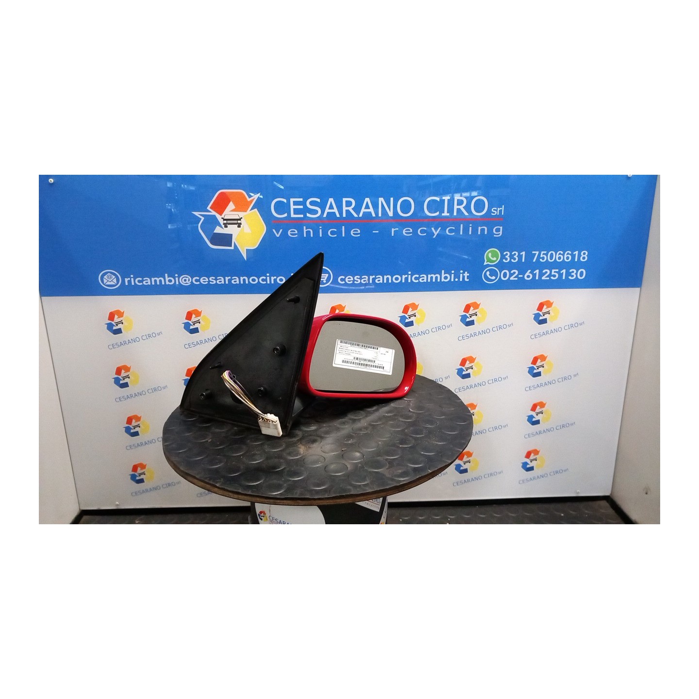 RETROVISORE EST. TERMICO REGOLAZ. ELETTR. DX. 076 FIAT BRAVA (1M) (07/98-10/02) 188A5000 735249765