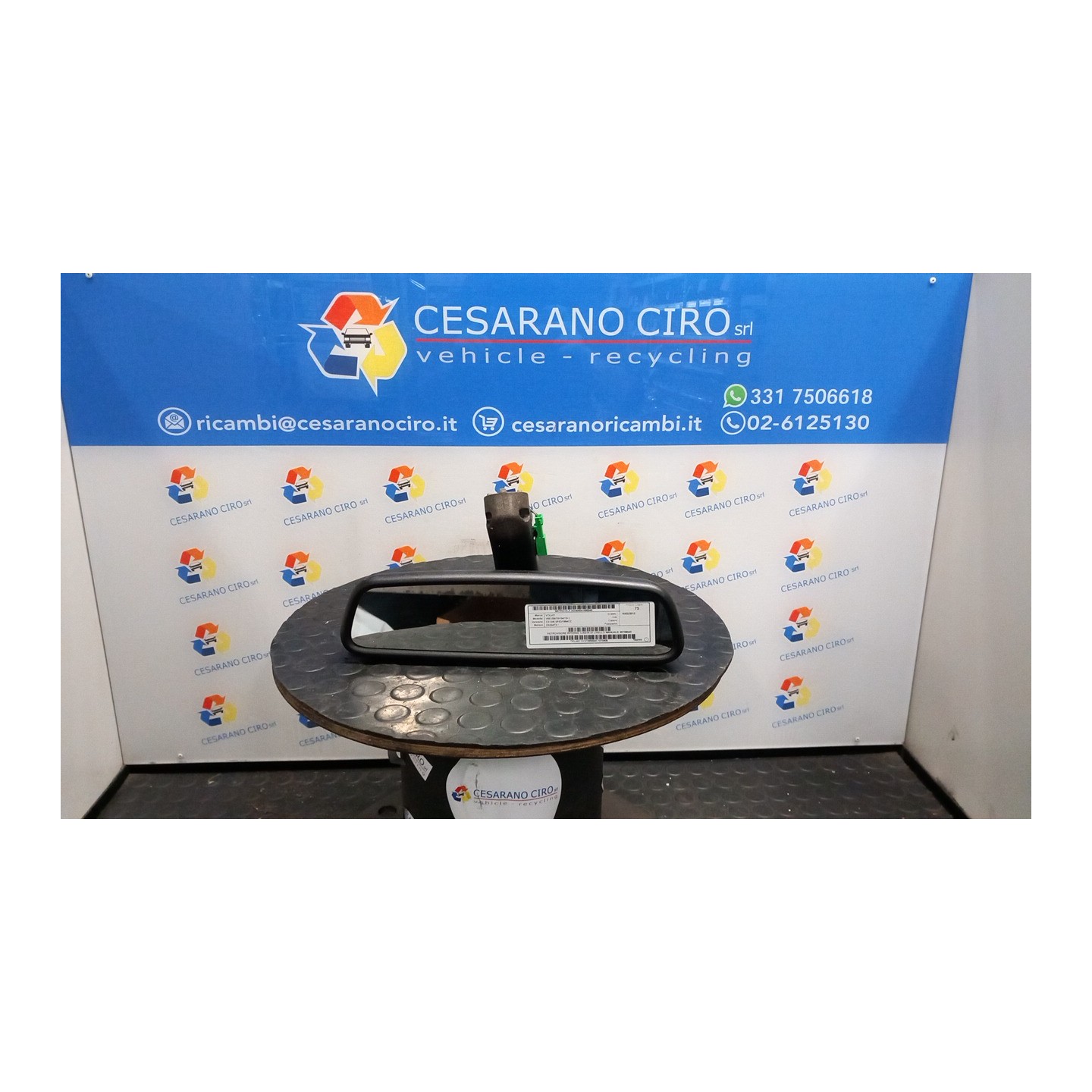 RETROVISORE INTERNO C/ASTA DI LIVELLO MANUALE 049 VOLVO V60 (09/10-04/13) D5204T3 30799043