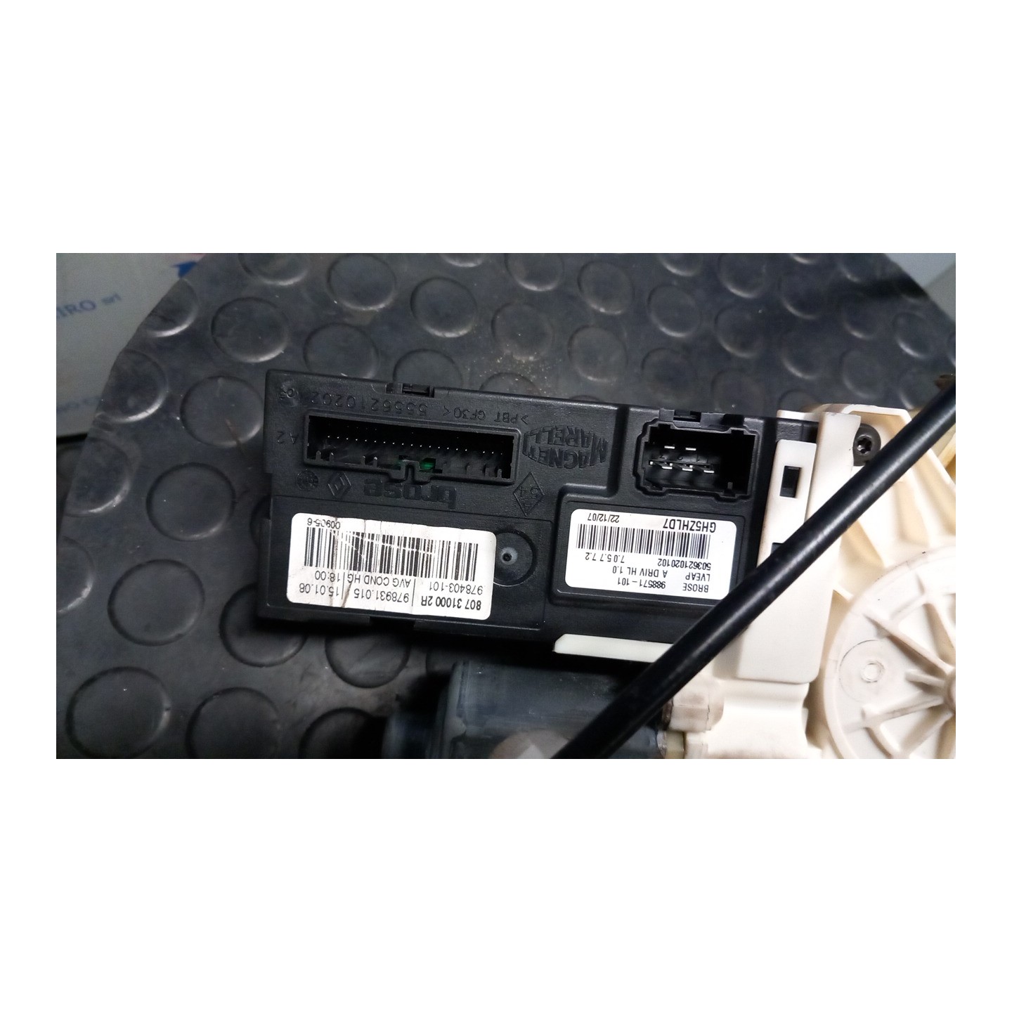 ALZACRISTALLO ELETTR. PORTA ANT. SX. 052 RENAULT LAGUNA 3A SERIE (09/07-) M9RG7 807010002R