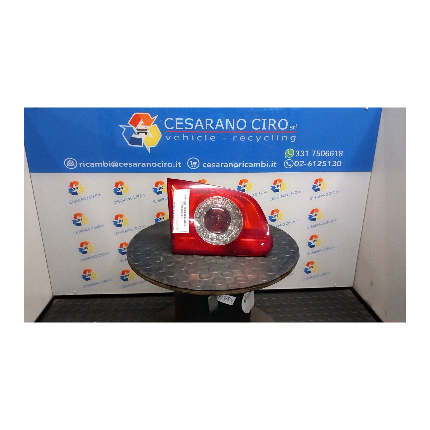 FANALE POST. PARTE INT. SX. 089 VOLKSWAGEN PASSAT (3C) (02/05-12/10) BKP 3C9945093