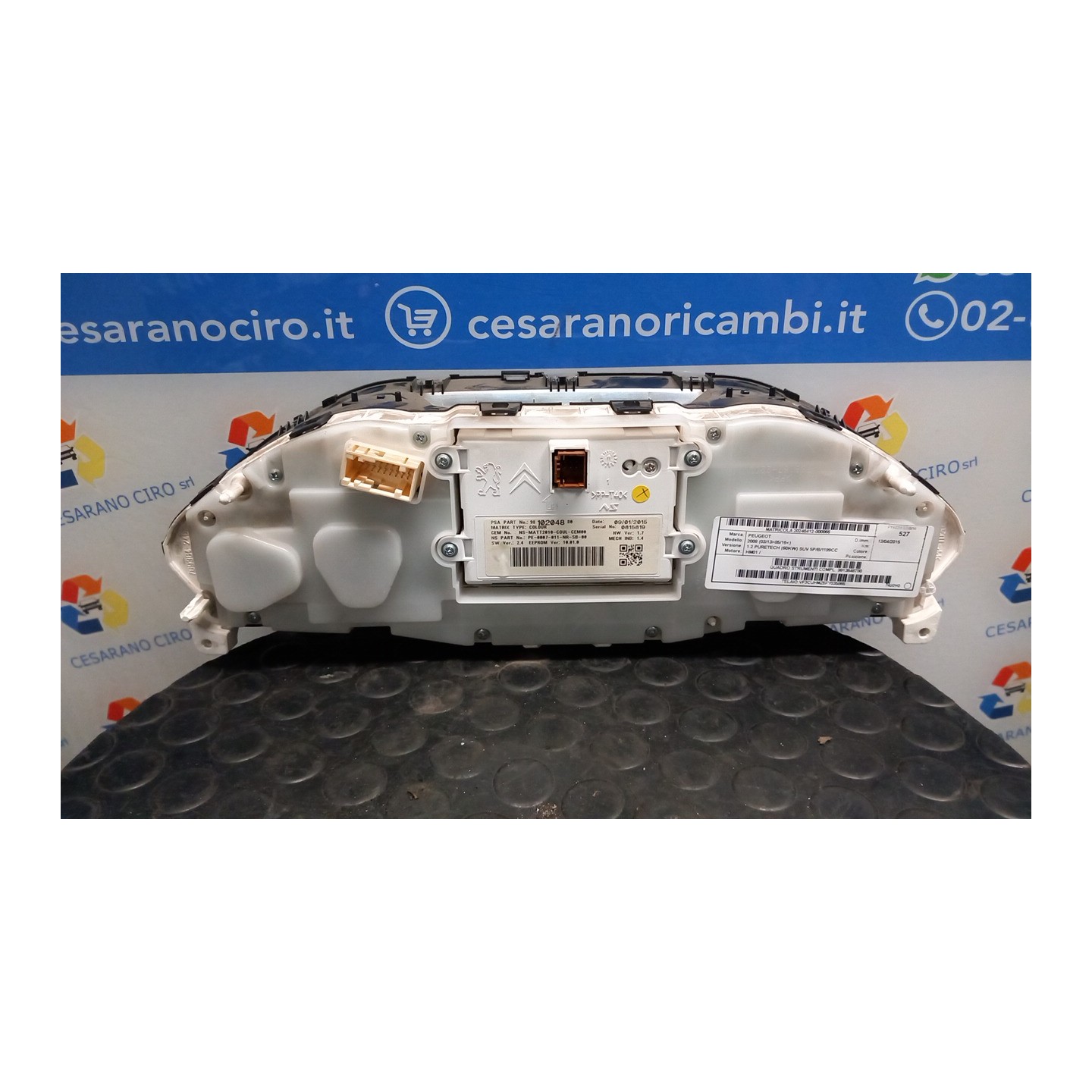 QUADRO STRUMENTI COMPL. 066 PEUGEOT 2008 (03/13-05/16) HM01 9813848780