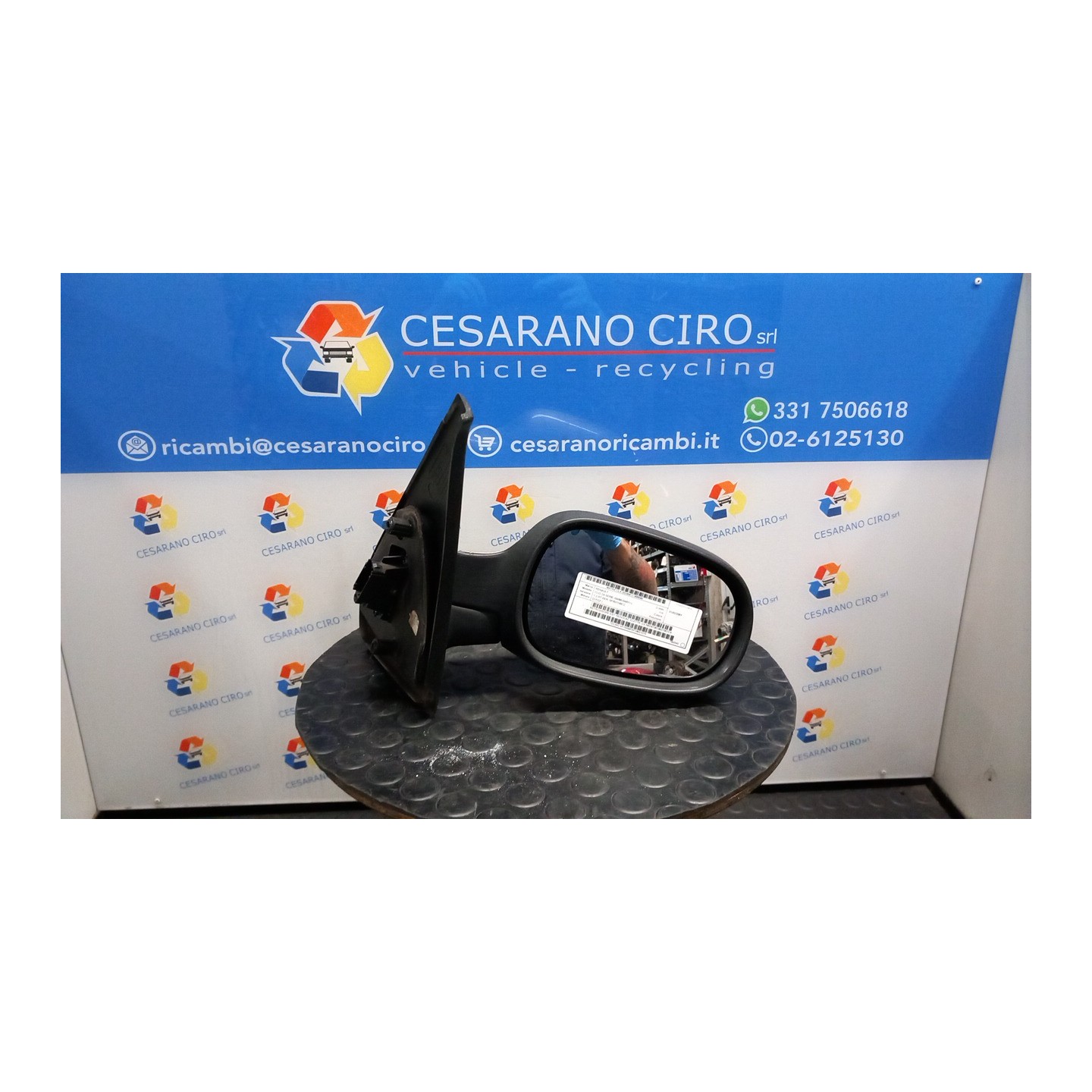 RETROVISORE EST. REGOLAZ. ELETTR. DX 040 RENAULT CLIO 2A SERIE (04/98-04/01) D7FG7 NB2413019027007DX