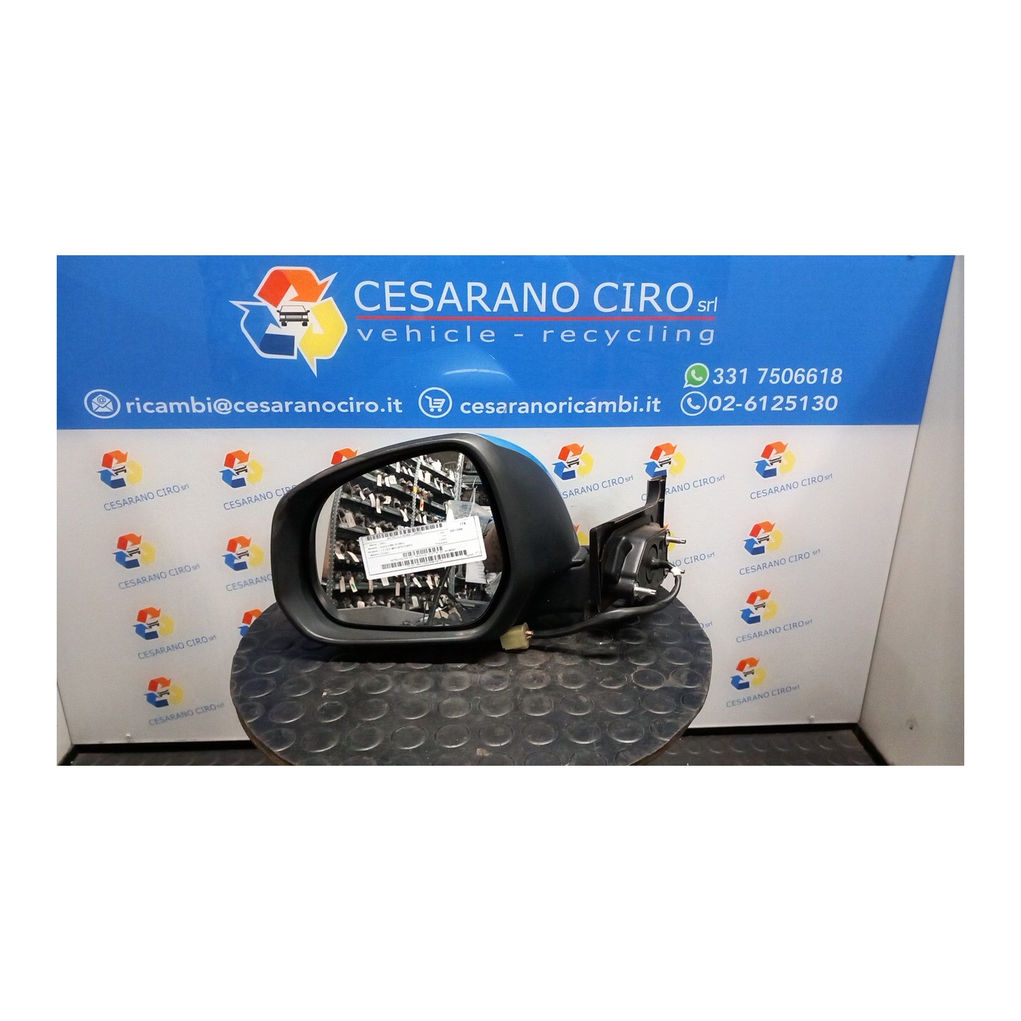 RETROVISORE EST. REGOLAZ. ELETTR. SX. 042 OPEL AGILA (H08) (01/08-) D13A 93196281