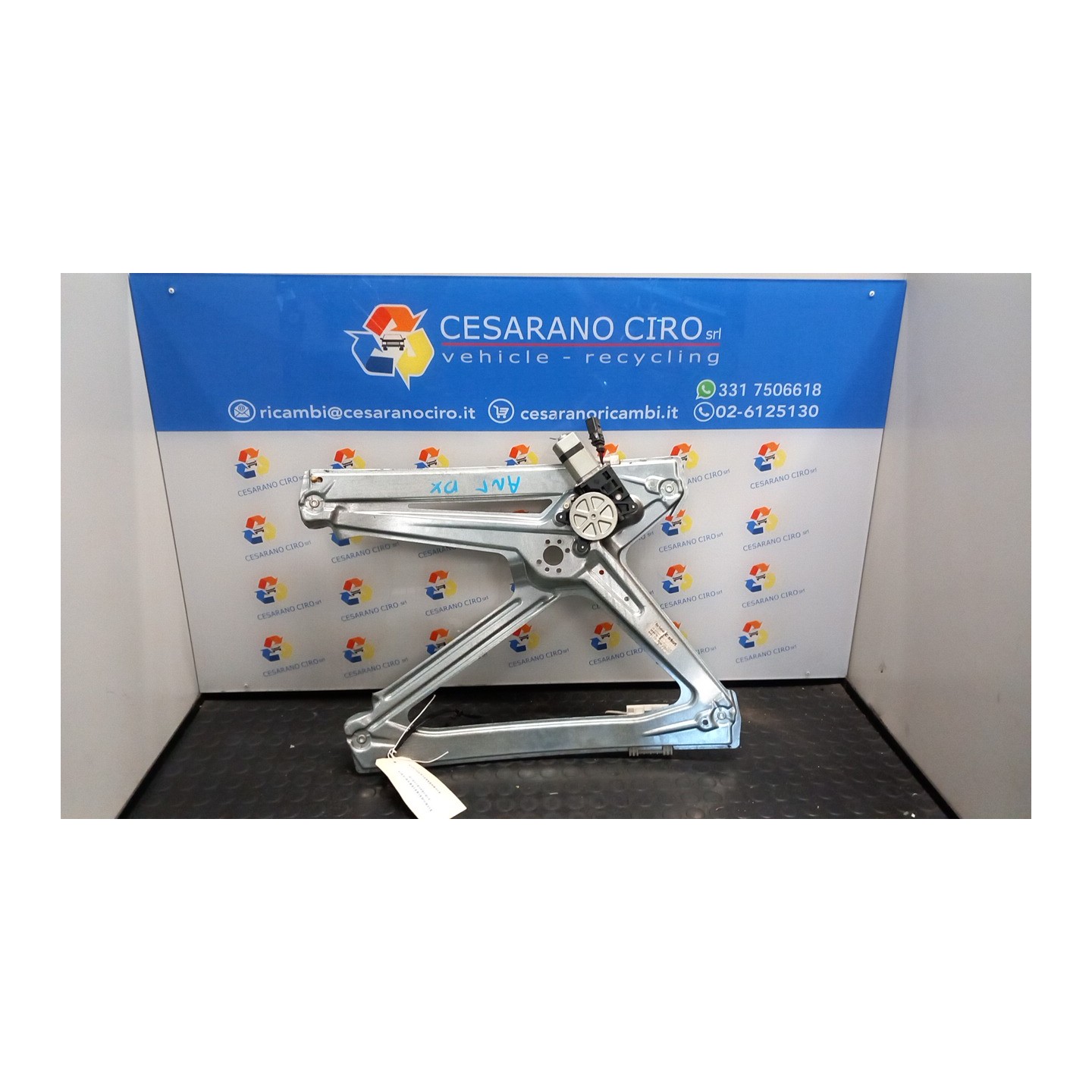 ALZACRISTALLO ELETTR. PORTA ANT. S/MOTORE DX. 056 SMART FORTWO (A/C451) (01/07-12/11) 3B21 A4517200646