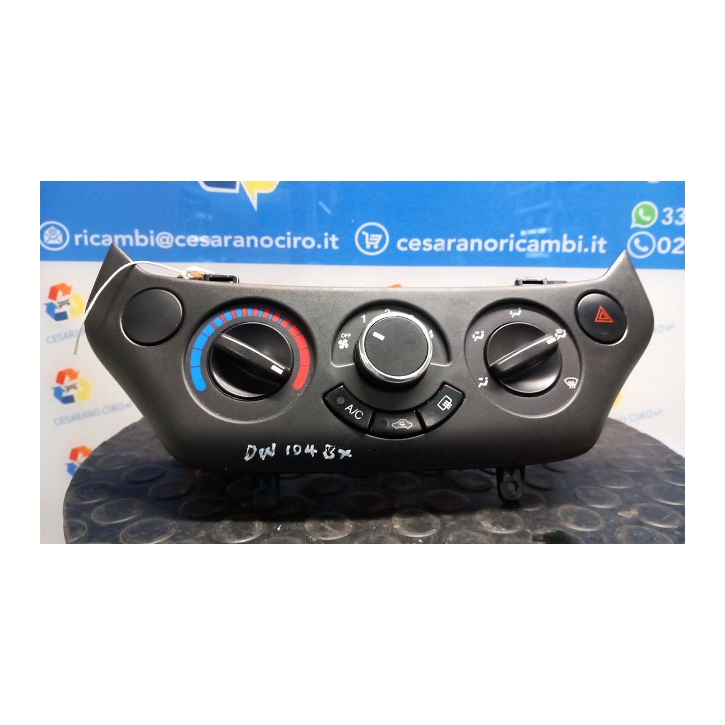 BLOCCO COMANDO CLIMATIZZAZIONE INTERNI ANTRACICE 159 CHEVROLET (DAEWOO) AVEO (T250) (06/08-11/12) B12D1 96650507