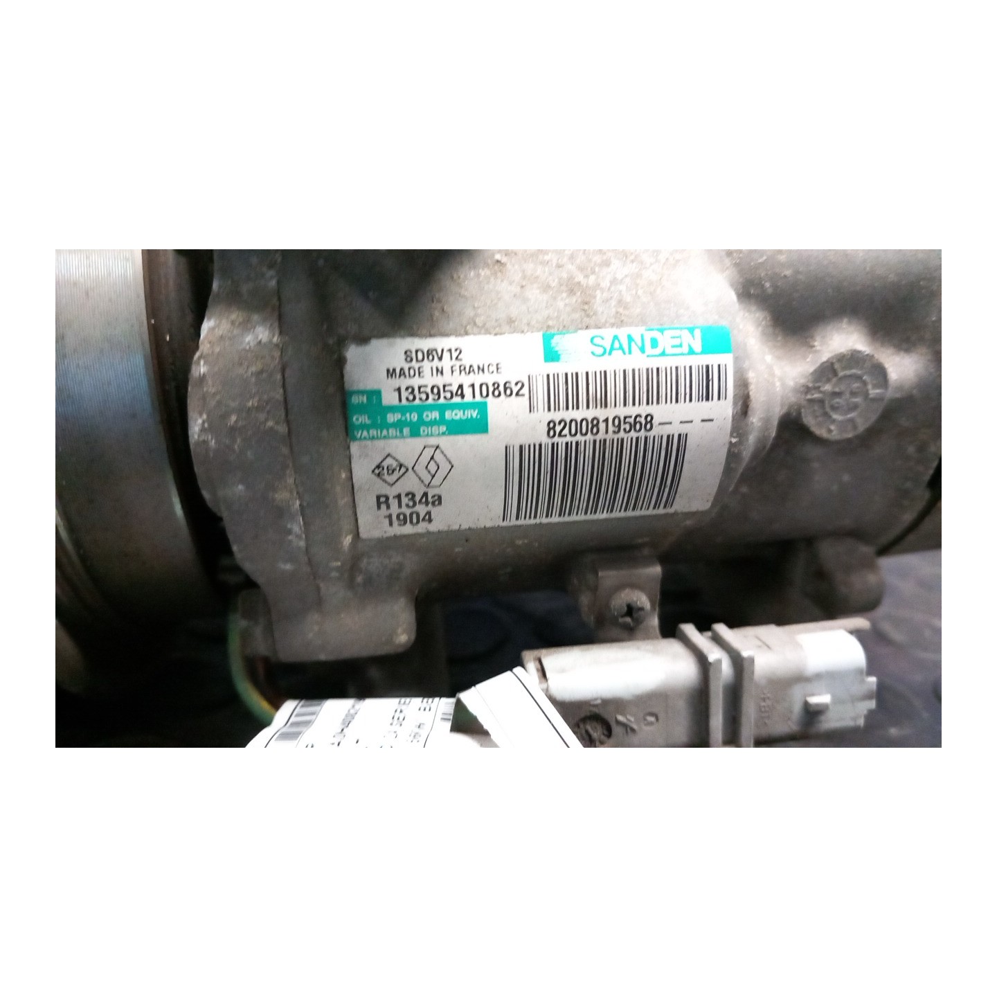 COMPRESSORE A/C 060 RENAULT TWINGO 2A SERIE (06/07-02/12) D4FJ7 8200578856