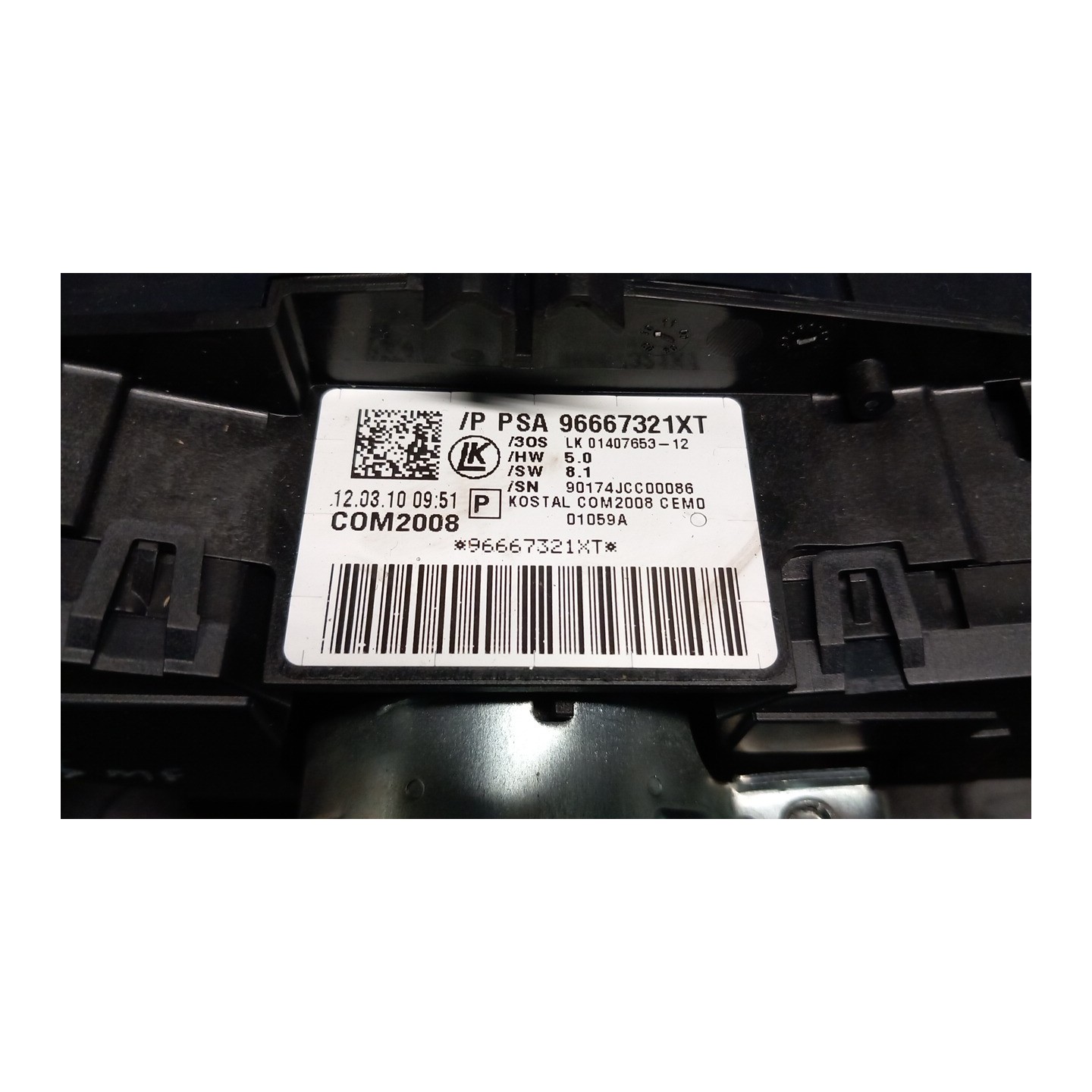 DEVIOGUIDASGANCIO 045 PEUGEOT 3008 (04/09-10/13) 9HZ 96773907ZD