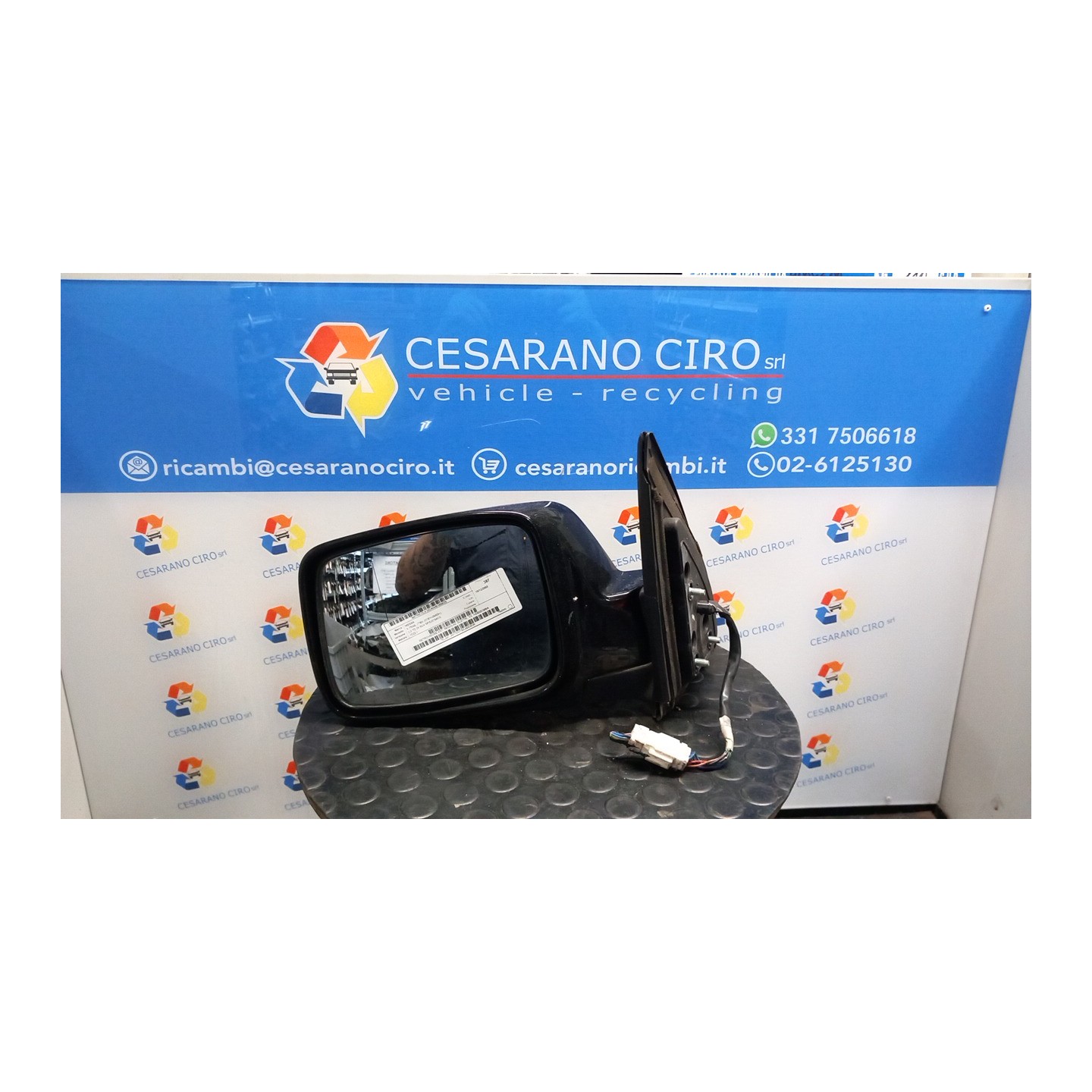 RETROVISORE EST. REGOLAZ. ELETTR. SX. 025 NISSAN X-TRAIL (T30) (07/01-09/03) YD22 K6302EQ08A