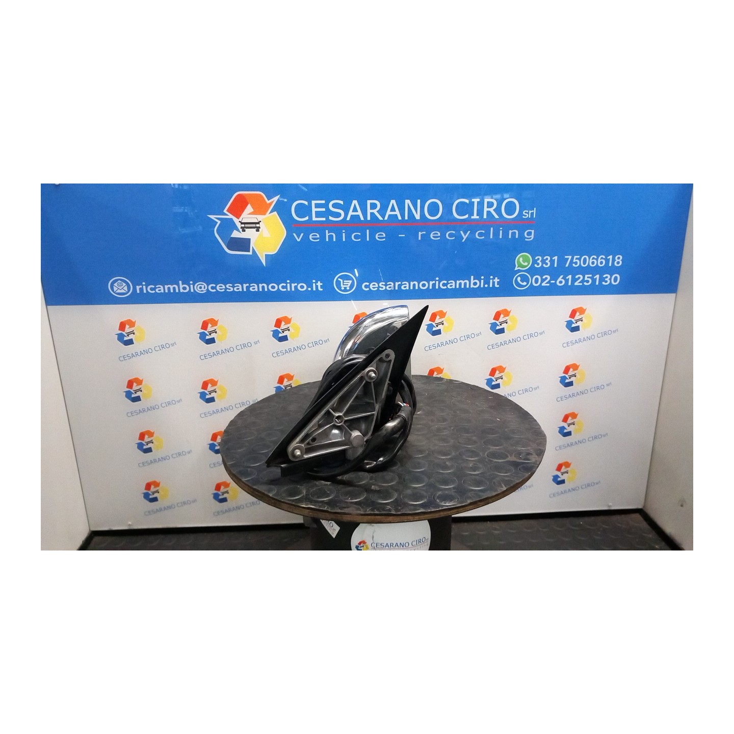 RETROVISORE EST. REGOLAZ. ELETTR. TERMICO RIPIEGHEVOLE DX. 096 AUDI A4 (8E) (11/00-11/04) AYM 8E1858532AC01C