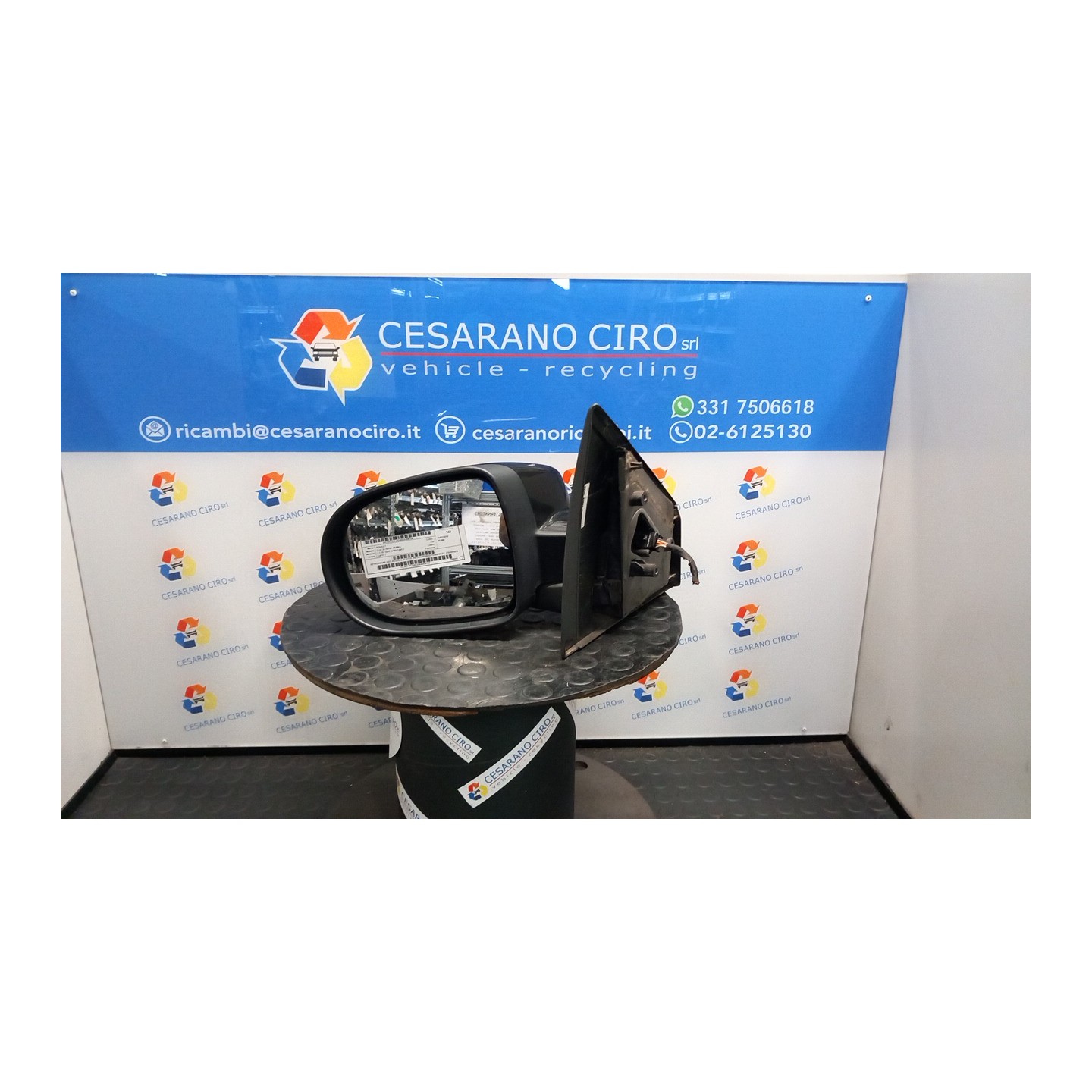 RETROVISORE EST. REGOLAZ. ELETTR. RETROVISORI ESTERNI 01 SX. 106 RENAULT CLIO 3A SERIE (05/09-) D4FE7 7701071870