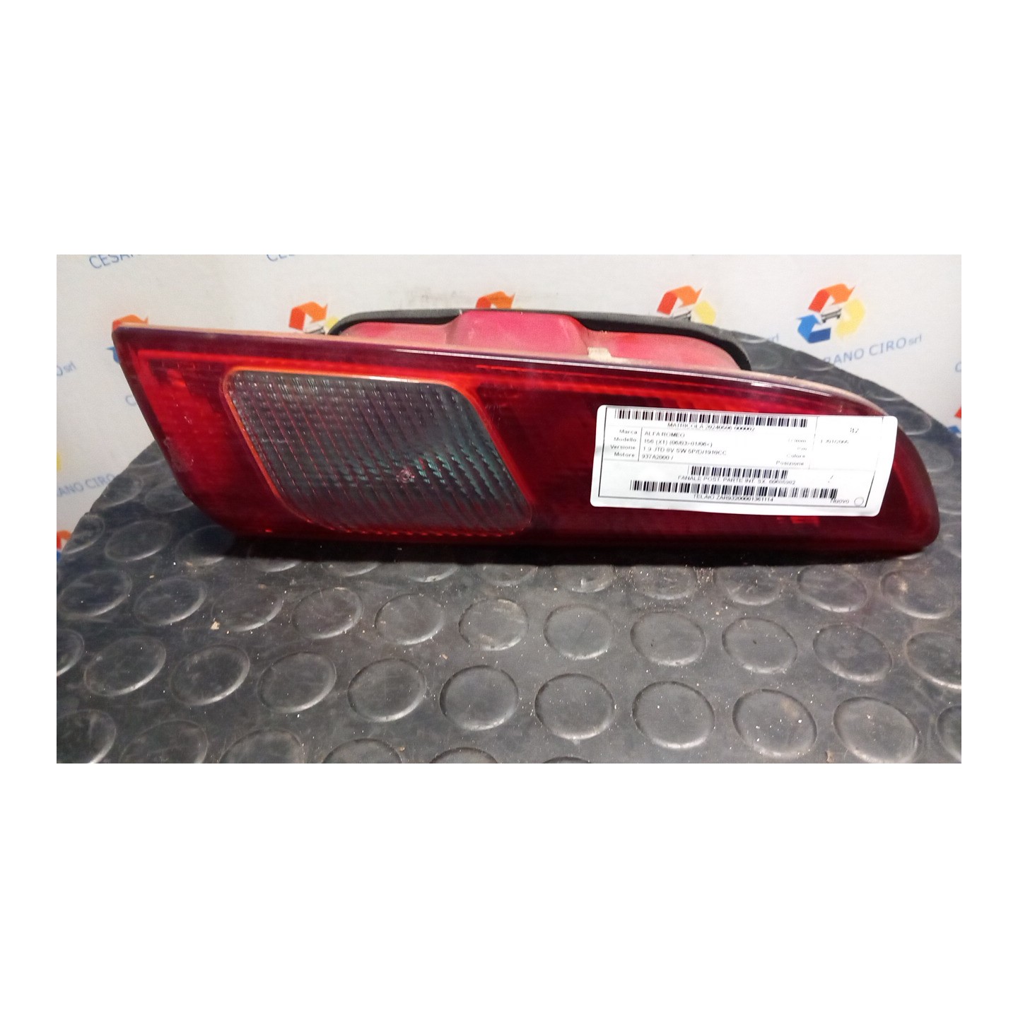 FANALE POST. PARTE INT. SX. 002 ALFA ROMEO 156 (X1) (06/03-01/06) 937A2000 60685982