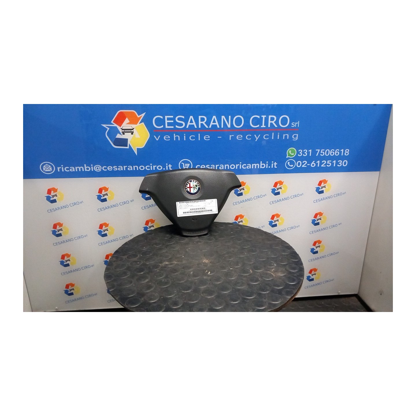 DISPOSITIVO AIRBAG LATO GUIDA 066 ALFA ROMEO 166 (W9) (06/98-05/04) AR34102 156028076