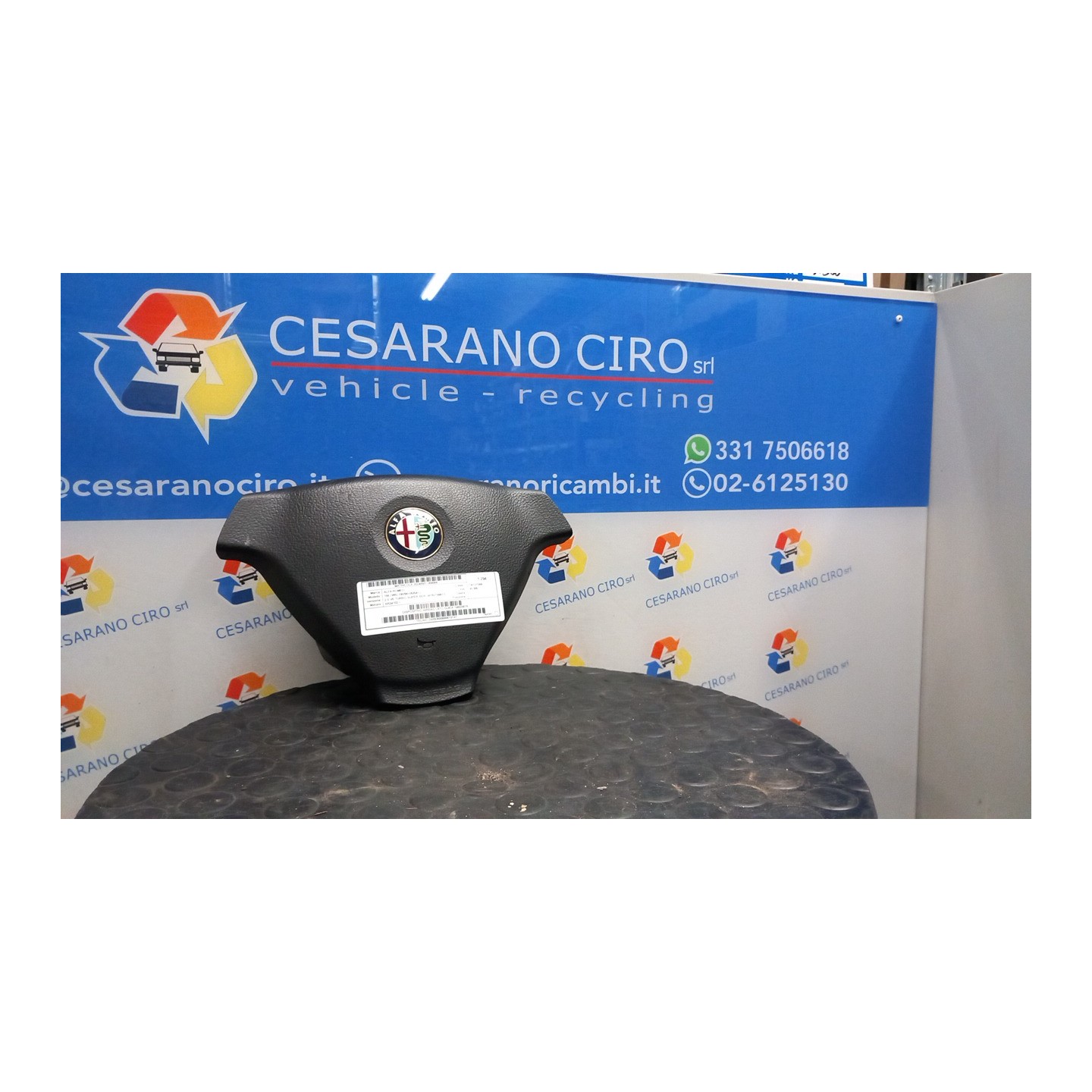 DISPOSITIVO AIRBAG LATO GUIDA 066 ALFA ROMEO 166 (W9) (06/98-05/04) AR34102 156028076