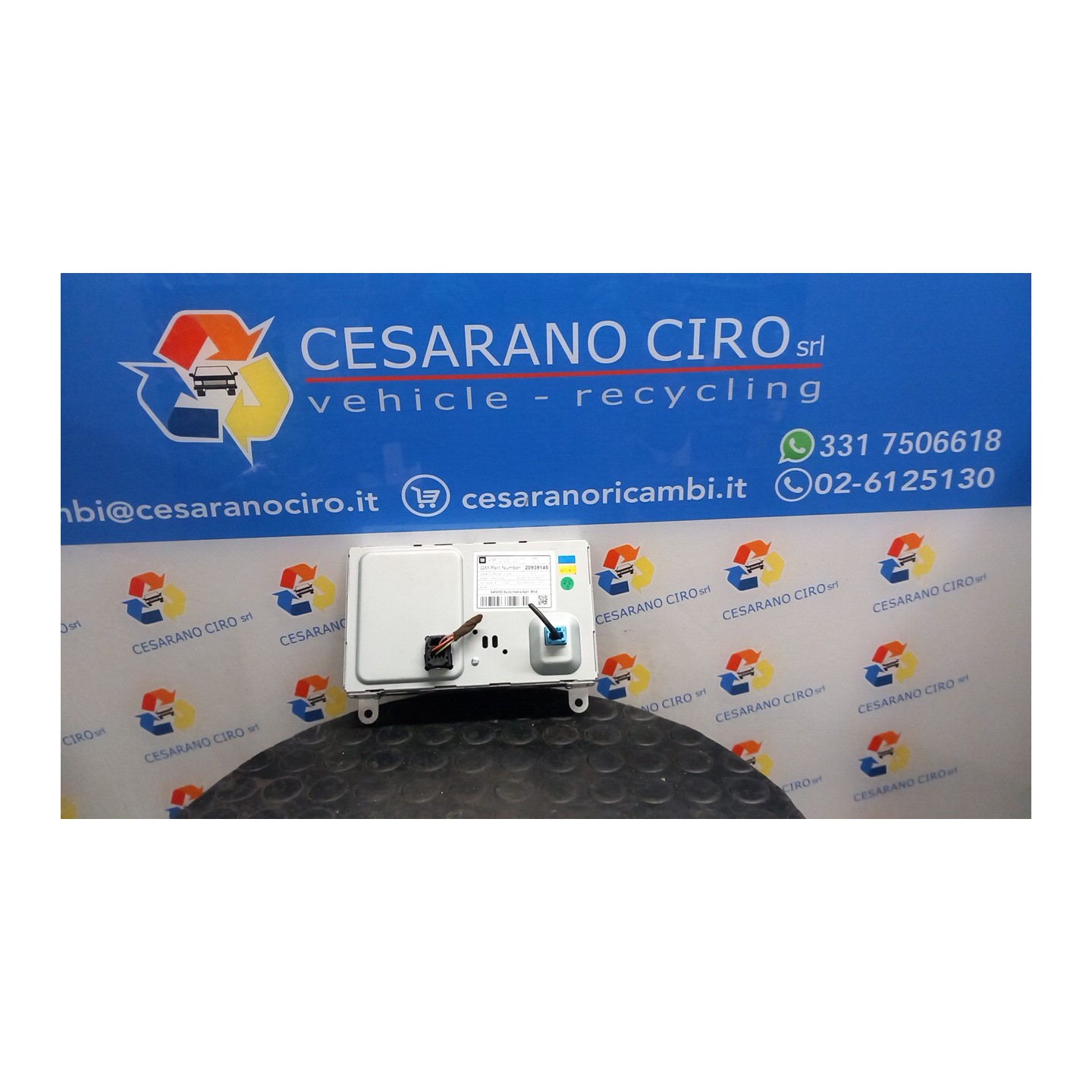 DISPLAY NAVIGATORE SATELLITARE 095 OPEL ASTRA (P10) (10/09-06/18) A16XER 13223793