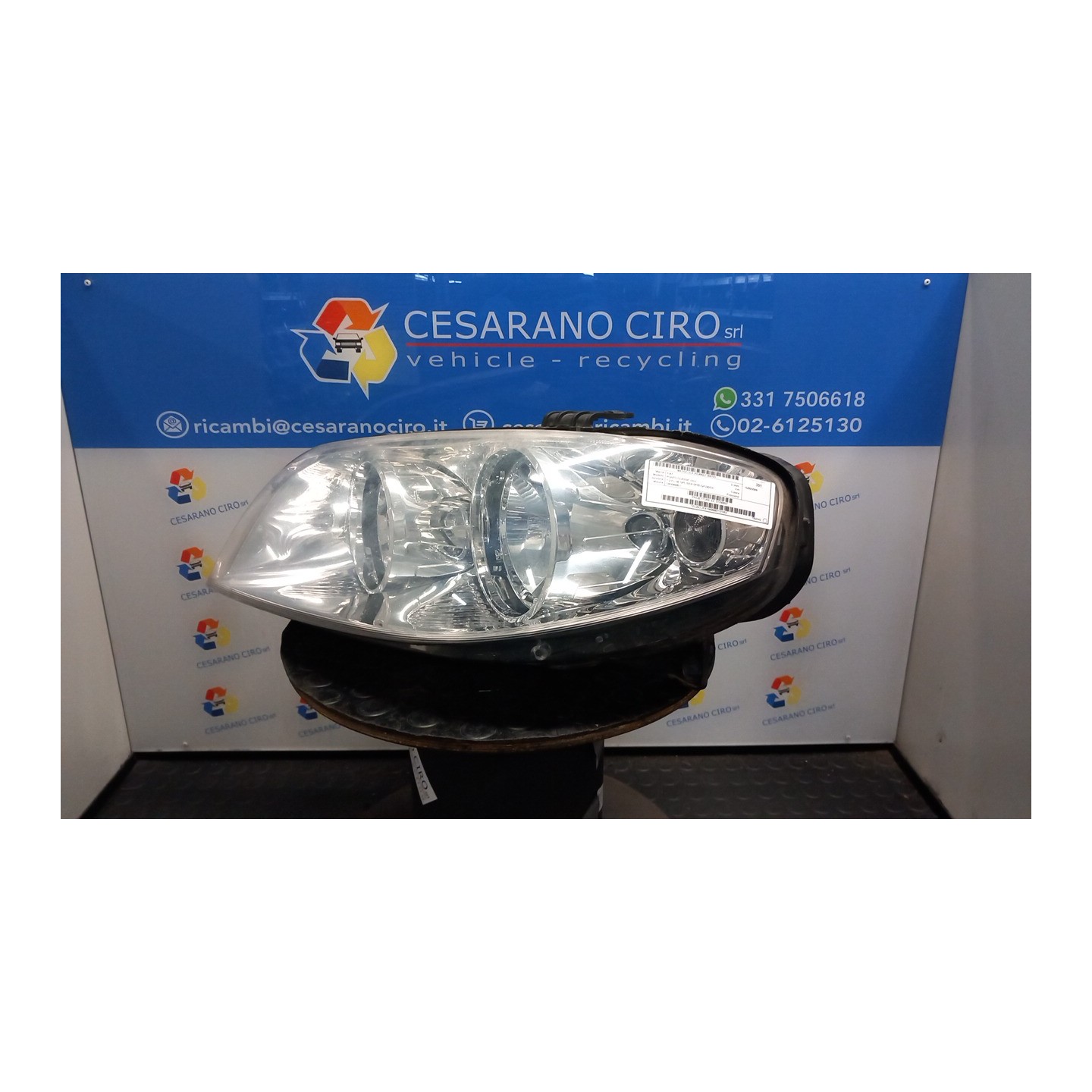 PROIETTORE SX. 141 FIAT PUNTO CLASSIC (2U) (01/07-12/1 188A4000 51760027