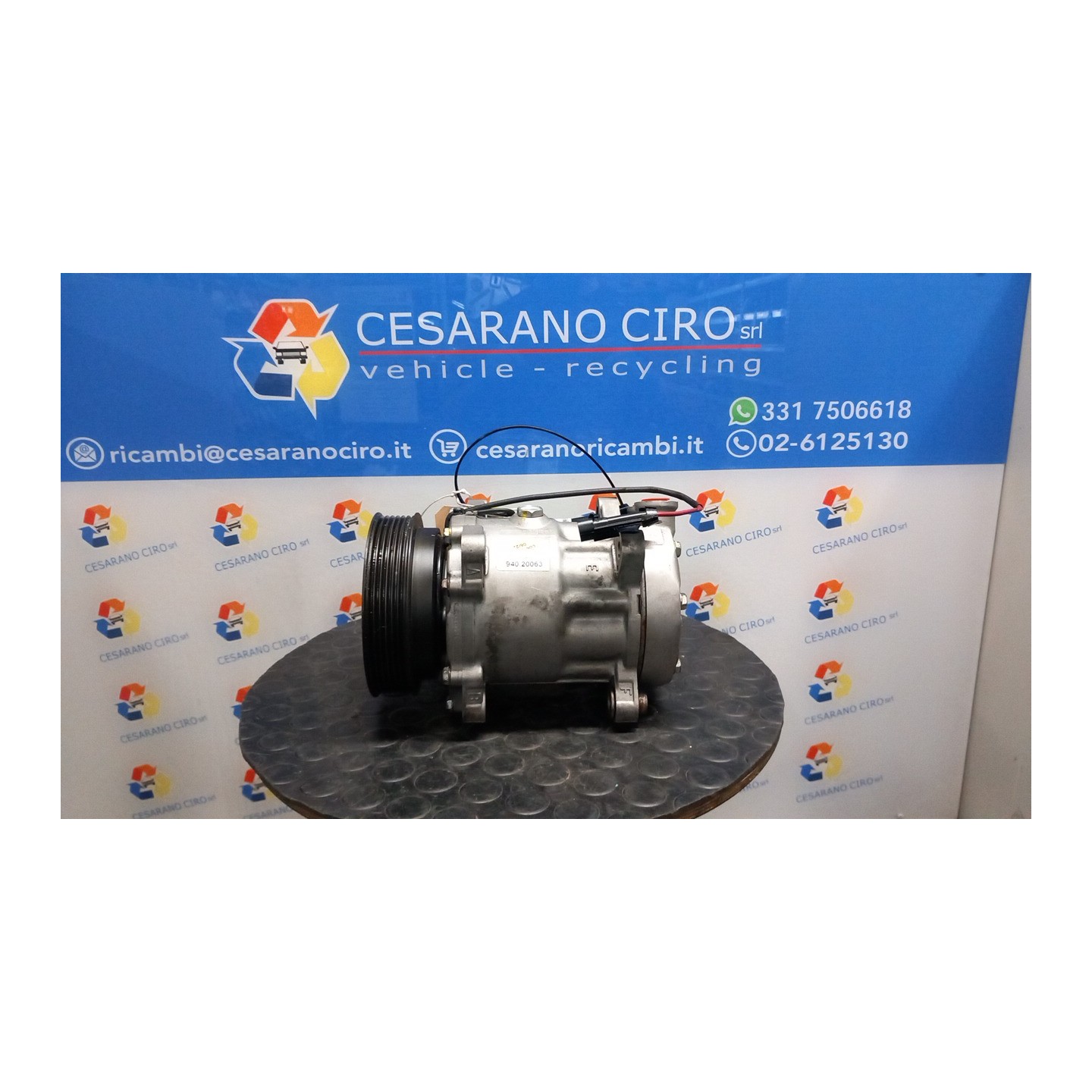 COMPRESSORE A/C 075 ALFA ROMEO 166 (W9) (06/98-05/04) AR34102 60607289