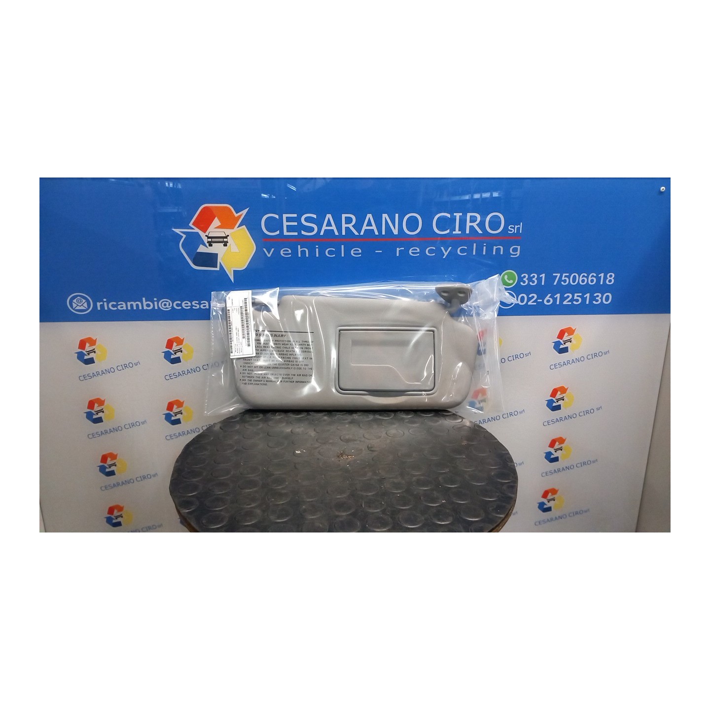 ALETTA PARASOLE PARABREZZA A/BAG-BEIGE DX. 032 KIA RIO 2A SERIE (09/05-11/09) G4EE 852201G220RU
