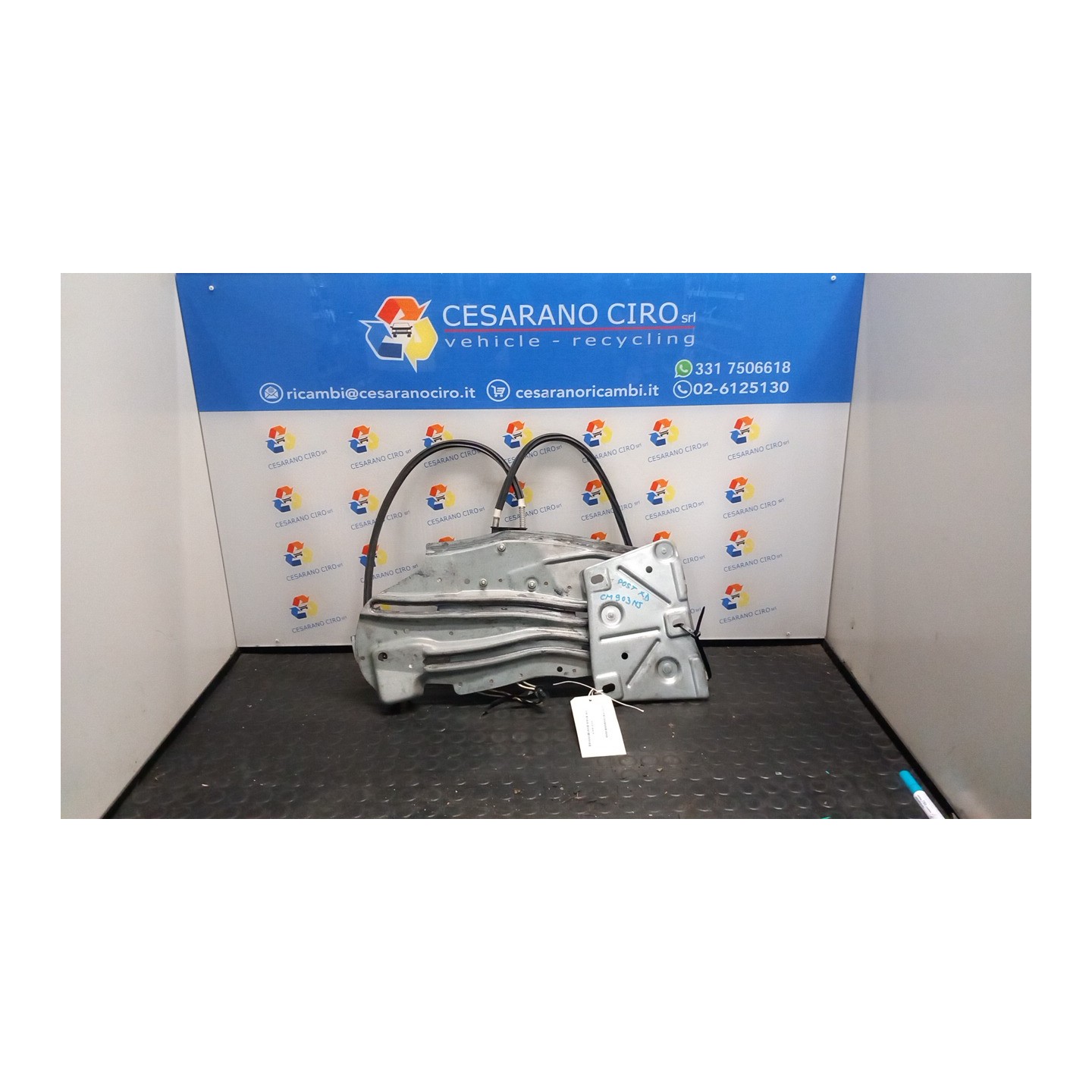ALZACRISTALLO PARAFANGO POST. DX. 104 CITROEN C3 PLURIEL (05/03-11/10) KFV 922485
