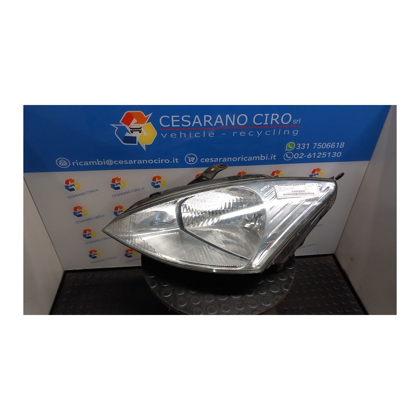 PROIETTORE C/REGOLAZ. MANUALE FARI SX. 128 FORD FOCUS (CAK) (10/98-03/02) FYDB 1152091