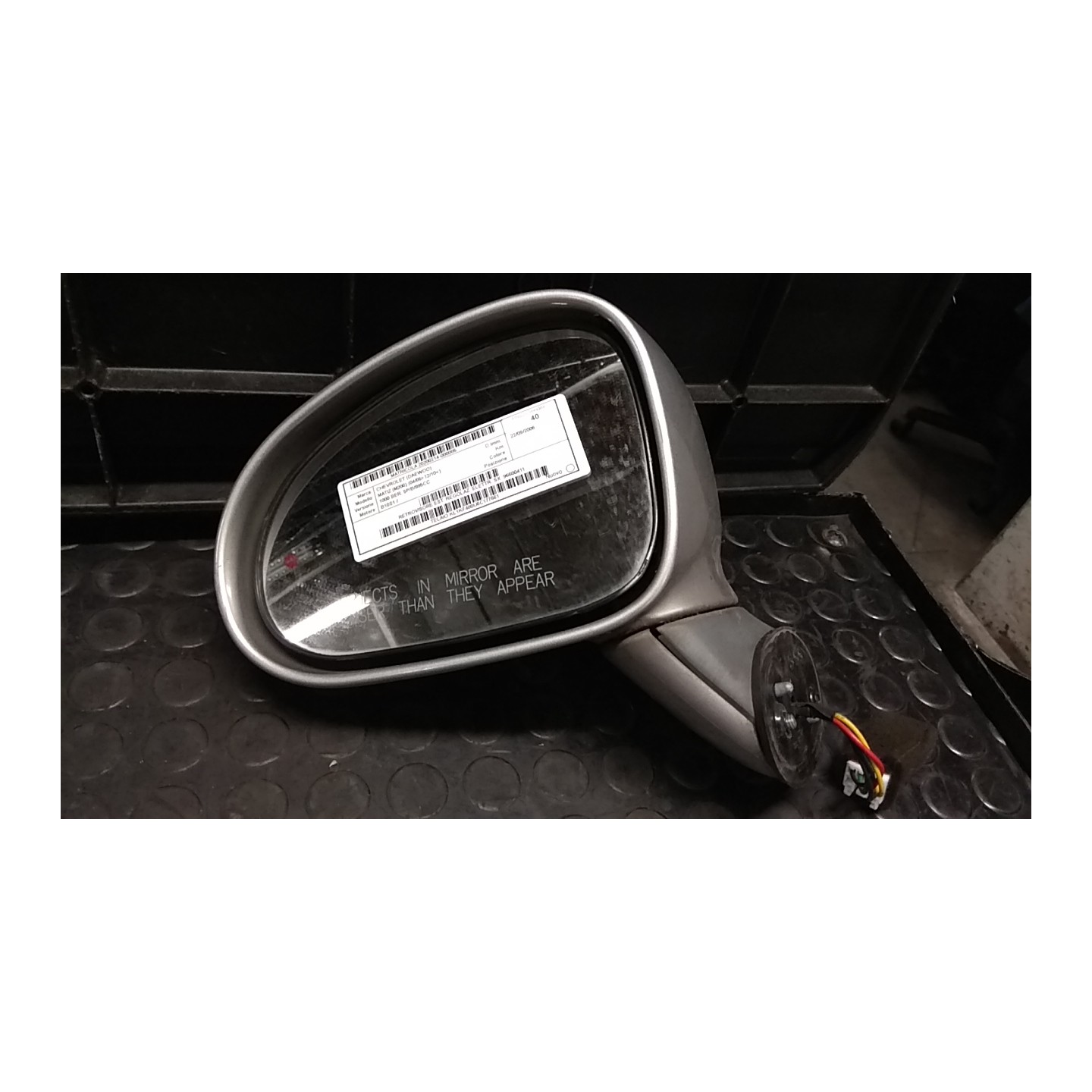 RETROVISORE EST. REGOLAZ. ELETTR. SX. 005 CHEVROLET (DAEWOO) MATIZ (M200) (04/05-12/10) B10S1 96600411