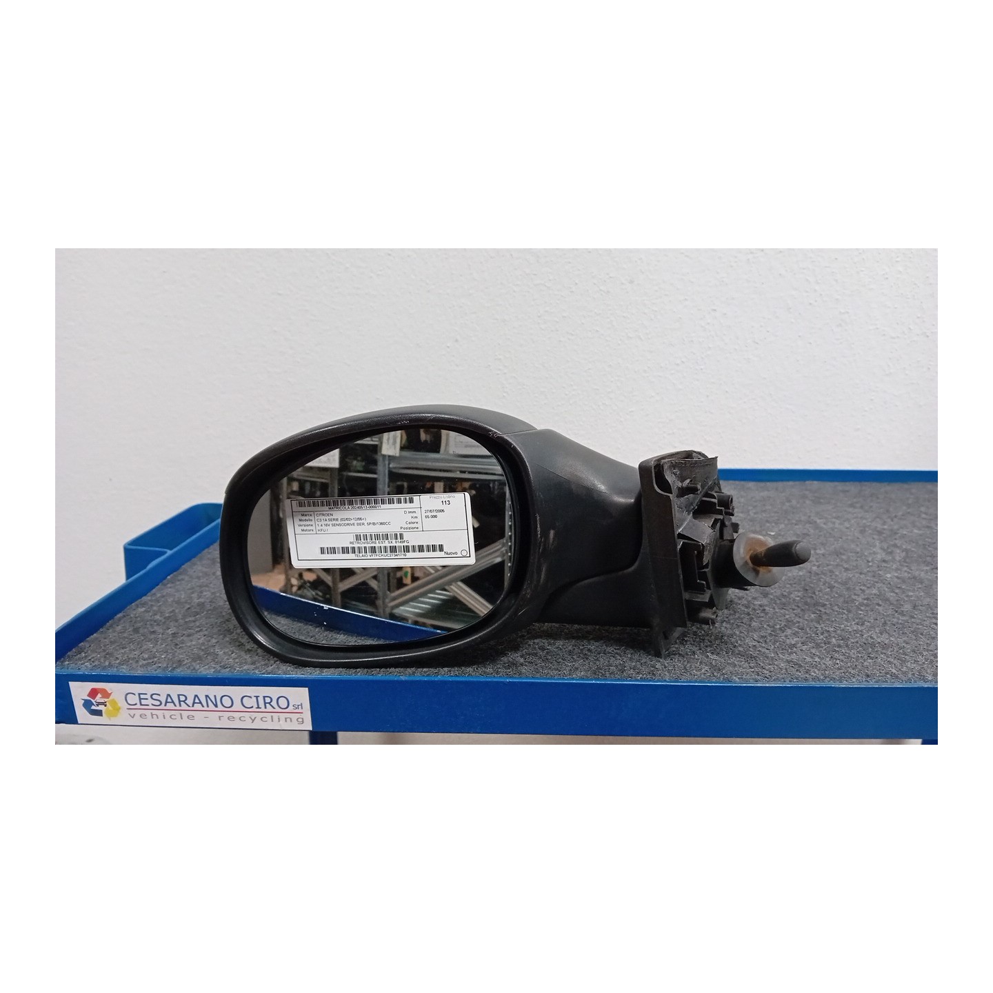 RETROVISORE EST. SX. 011 CITROEN C3 1A SERIE (02/02-12/05) KFU 8149FG