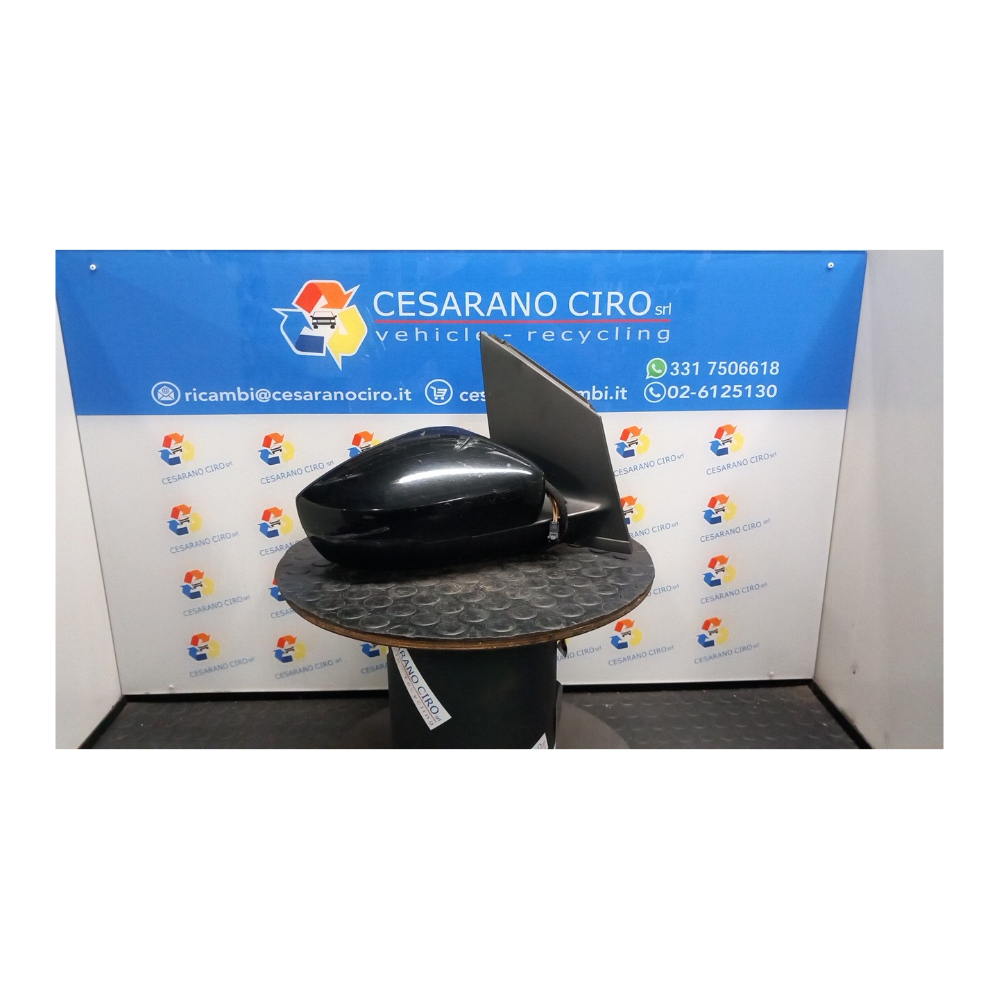 RETROVISORE EST. REGOLAZ. ELETTR. PRODOTTO A PAMPLONA; UITENHAGE DX. 122 VOLKSWAGEN POLO (6R) (05/09-10/14) CFW 6R1857508Q9B9
