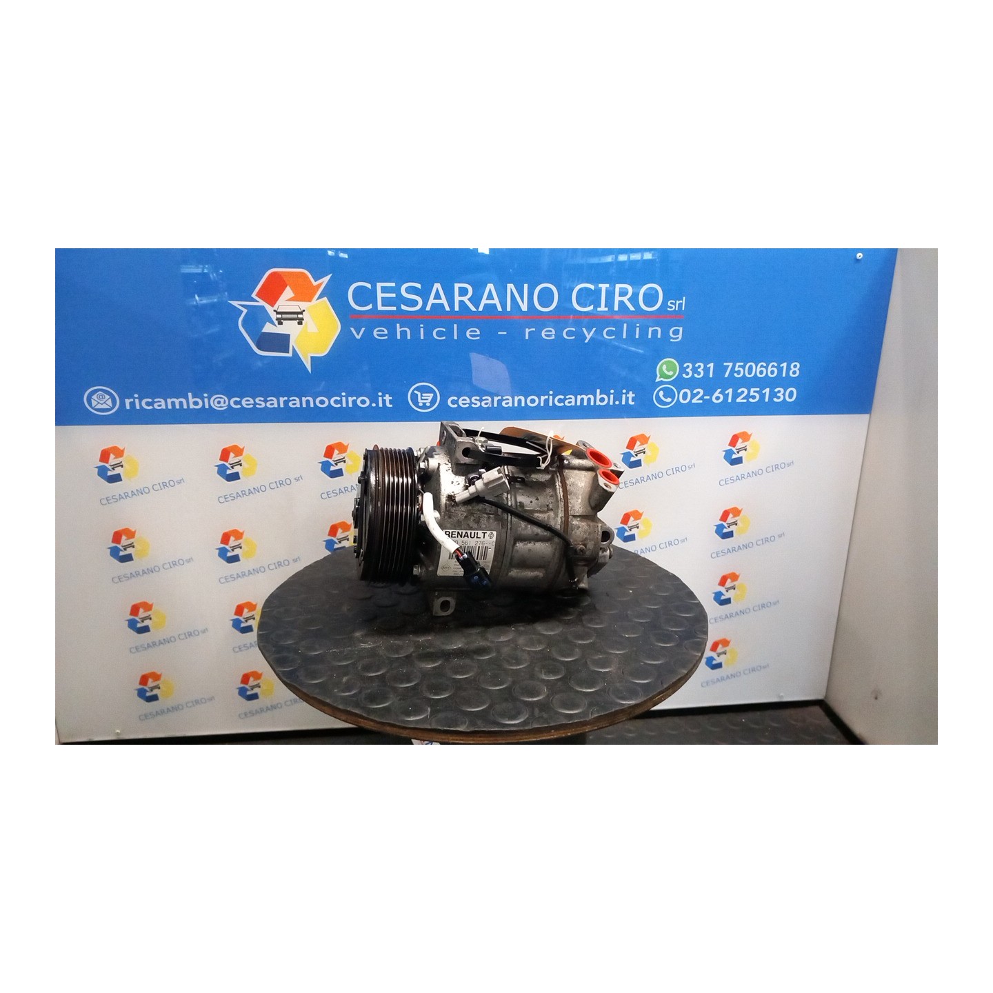 COMPRESSORE A/C 174 RENAULT LAGUNA 3A SERIE (09/07-) M9RG7 8200890987