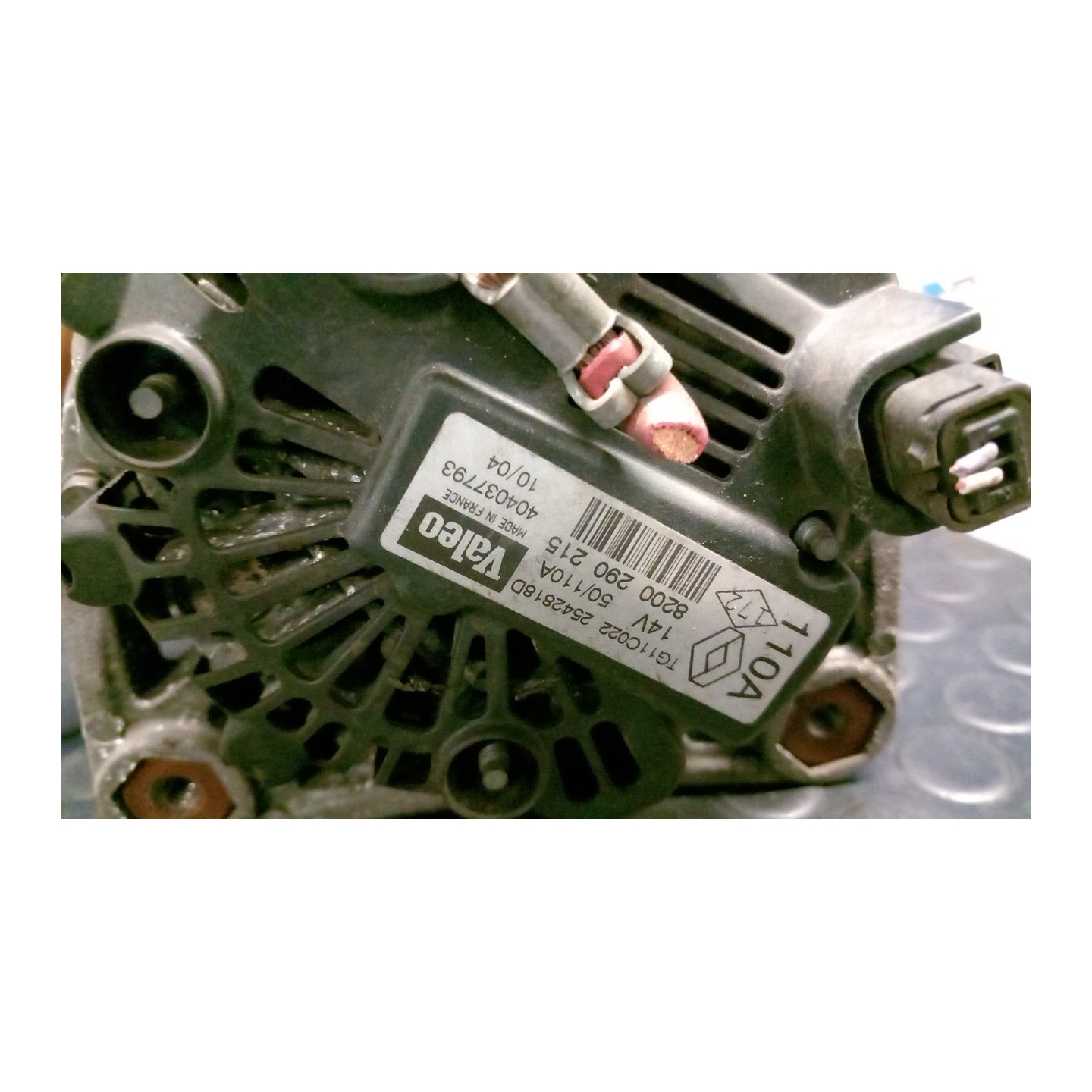 ALTERNATORE VALEO 052 RENAULT SCENIC 2A SERIE (06/03-08/09) F9QD8 8200086161