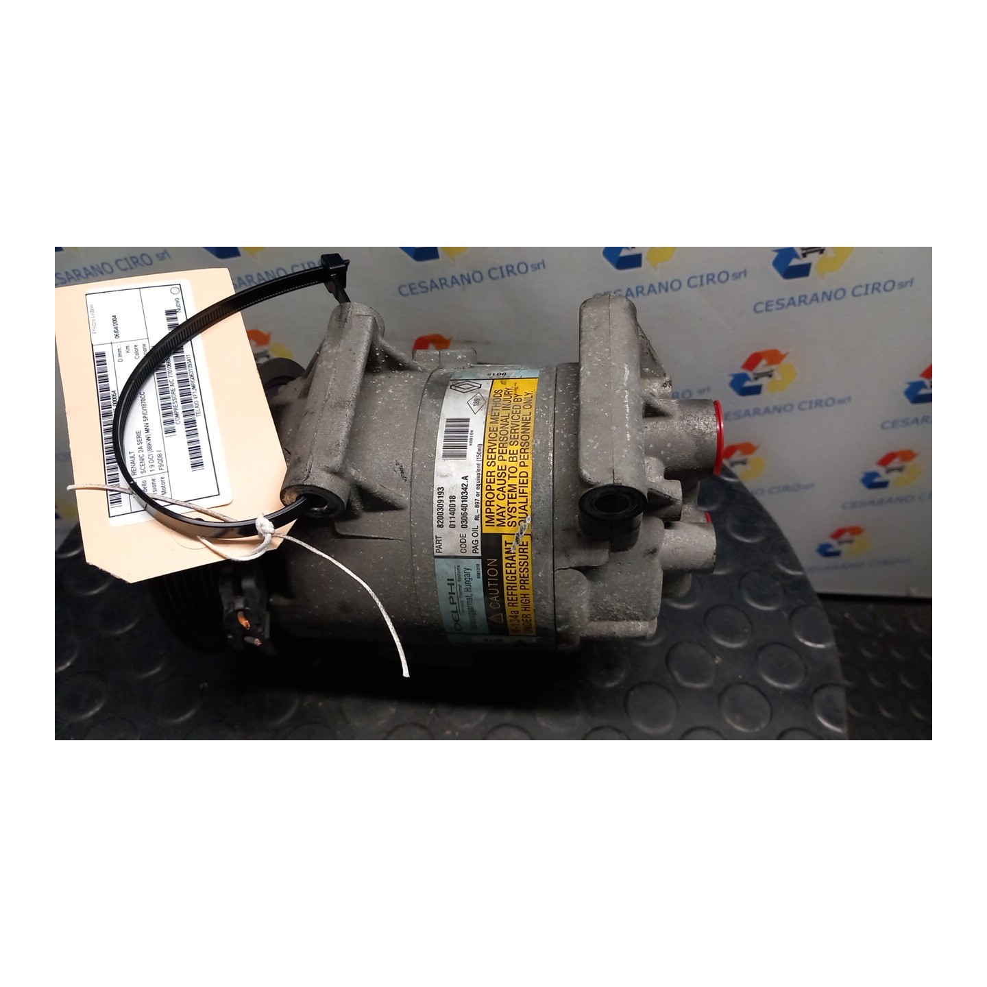 COMPRESSORE A/C 054 RENAULT SCENIC 2A SERIE (06/03-08/09) F9QD8 7701066954