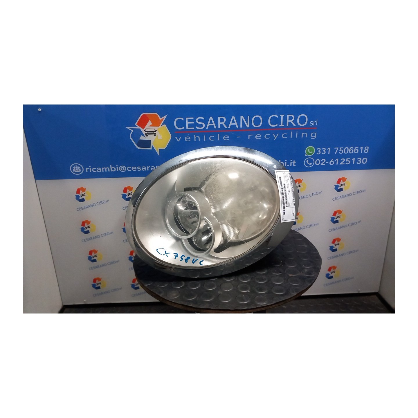 PROIETTORE SX. 125 MINI MINI (R50/R53) (07/01-07/06) 1ND 63126911703