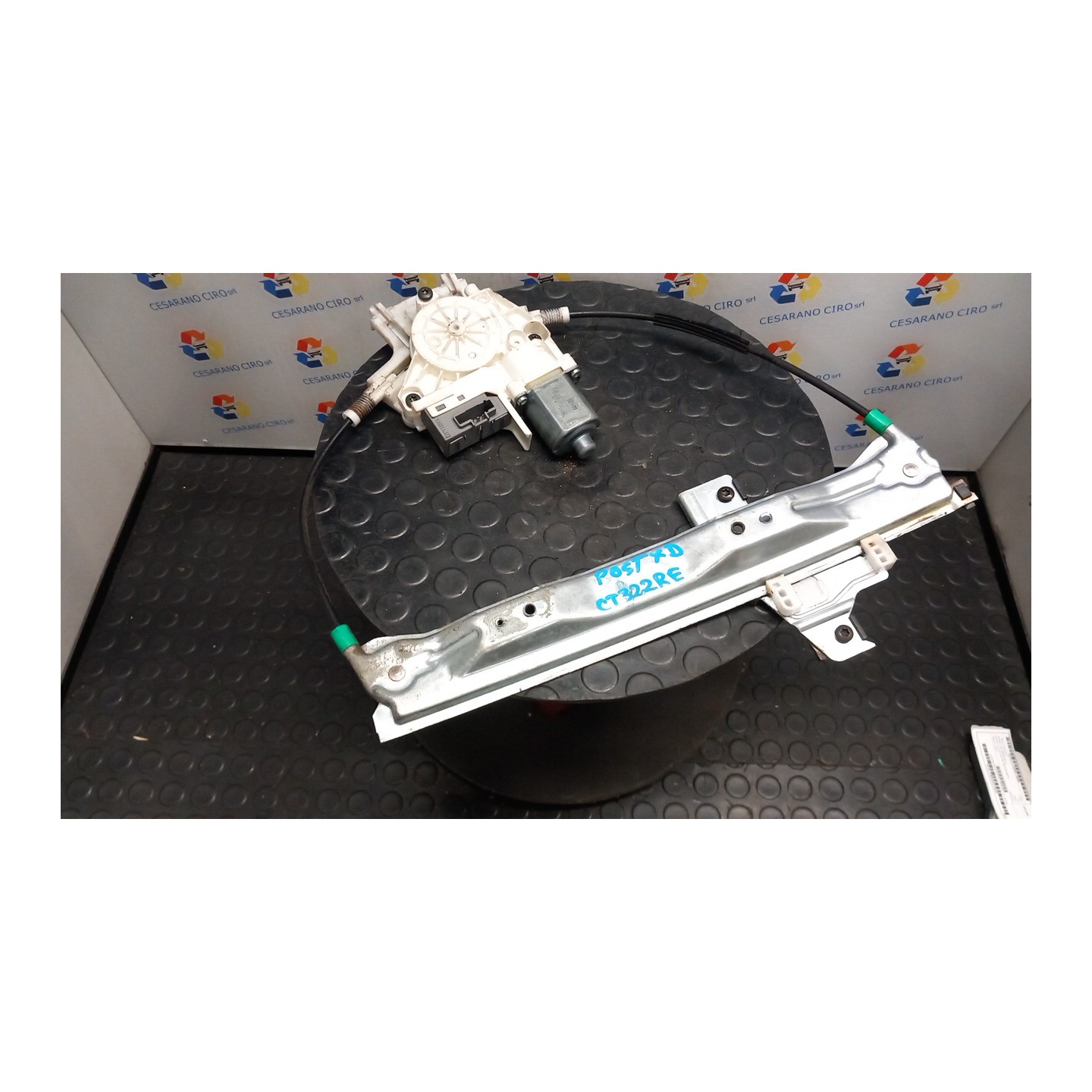 ALZACRISTALLO PORTA POST. DX. 078 PEUGEOT 407 (03/04-03/12) RHR 922491