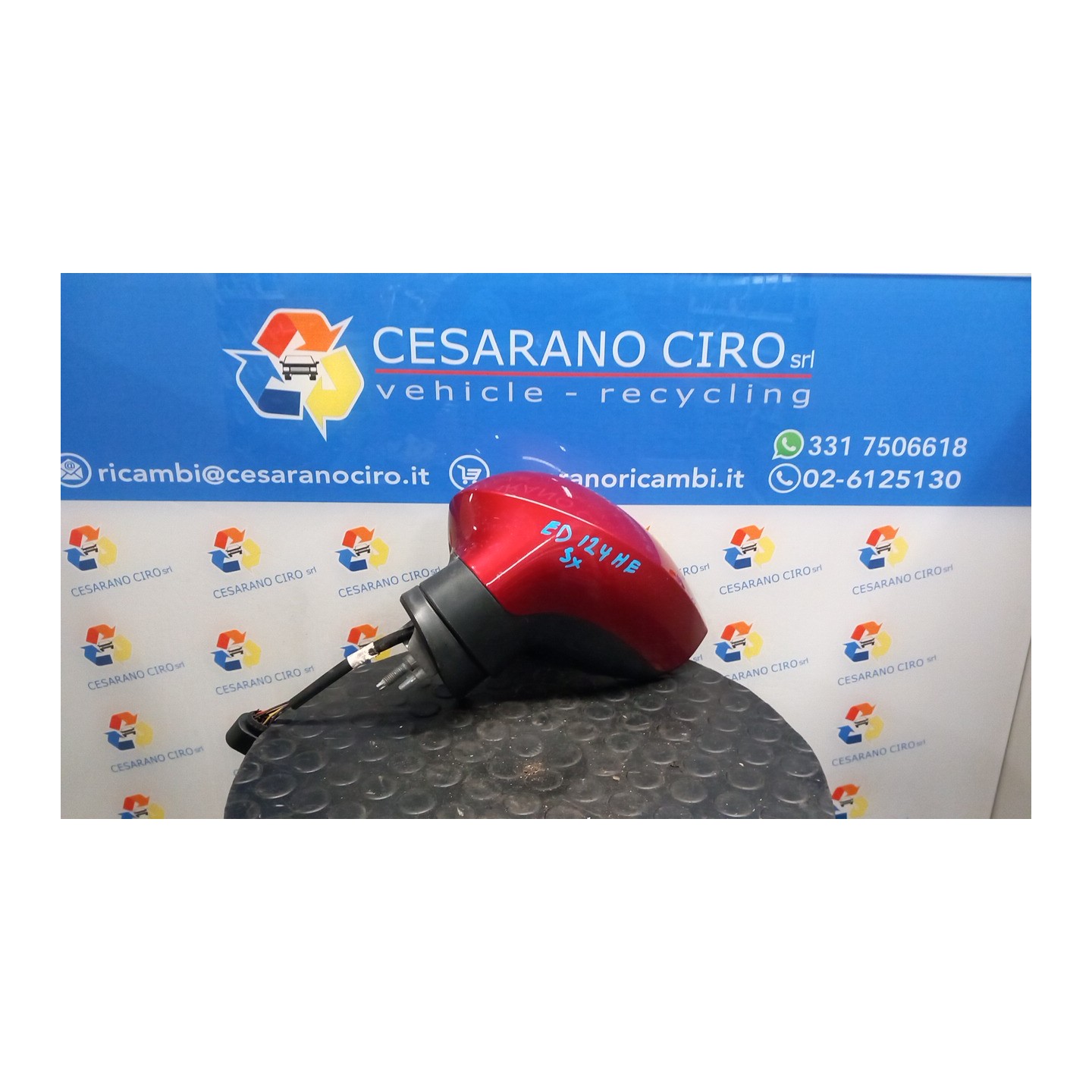 RETROVISORE EST. REGOLAZ. ELETTR. RIPIEGHEVOLE ELET. SX. 012 SEAT LEON (1P) (06/05-02/13) CAX 1P1857507A9B9